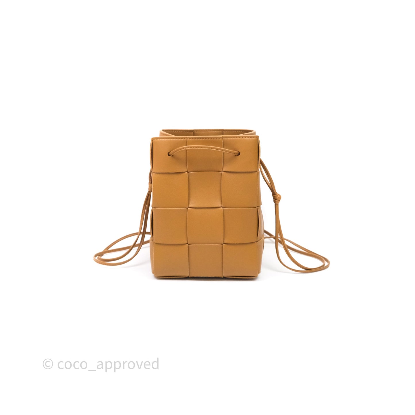 Bottega Veneta Small Cassette Bucket Brown Lambskin Bag