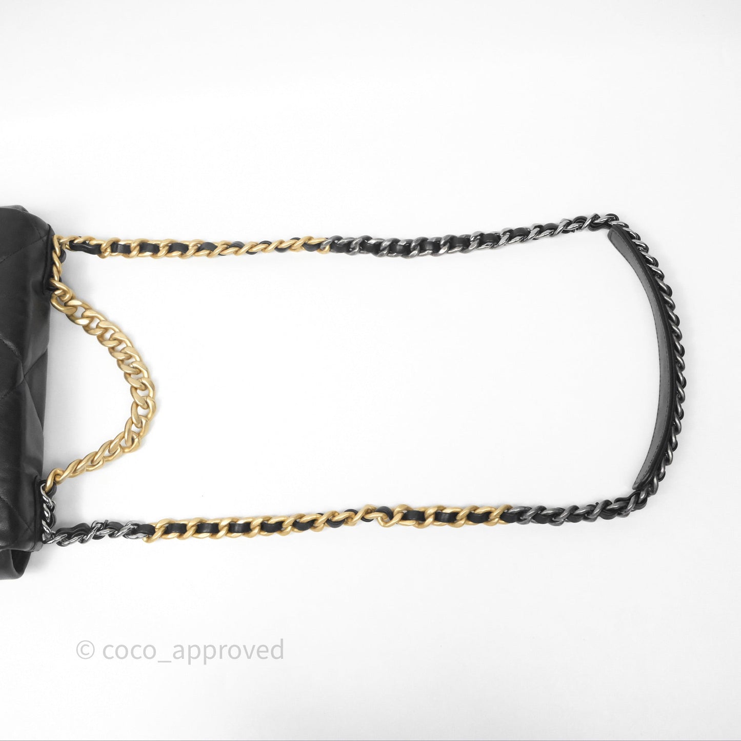 Chanel 19 Small Black Goatskin Mixed Hardware
