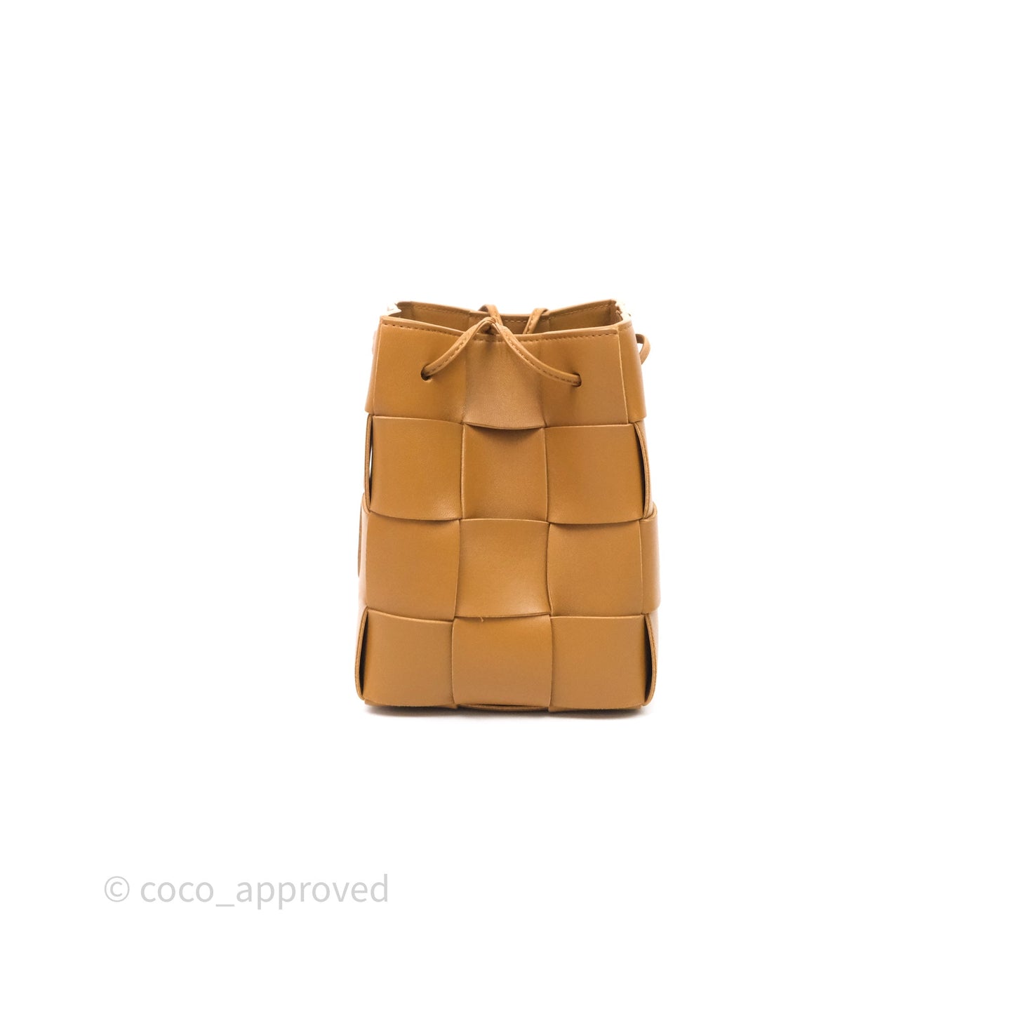 Bottega Veneta Small Cassette Bucket Brown Lambskin Bag