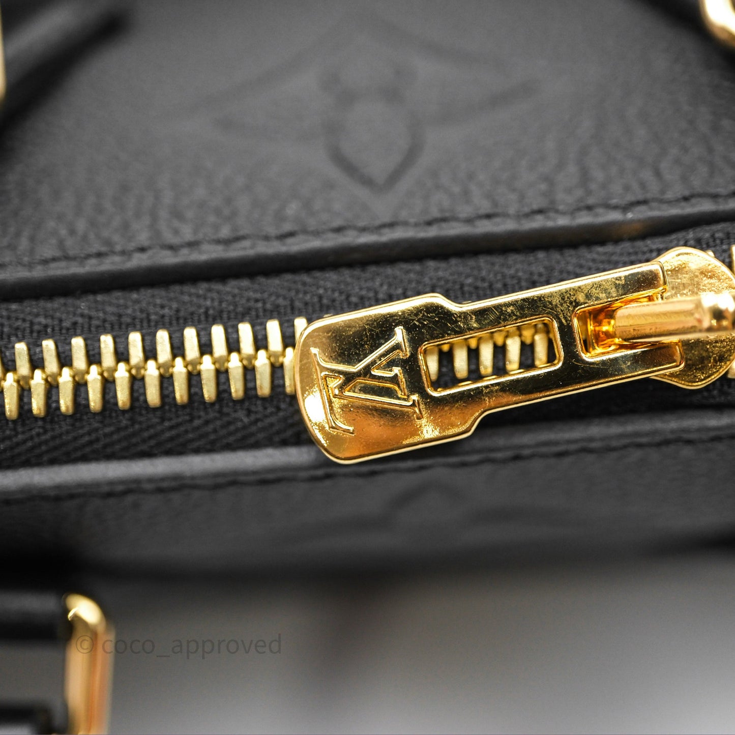 Louis Vuitton Speedy Bandoulière 20 Monogram Empreinte Black