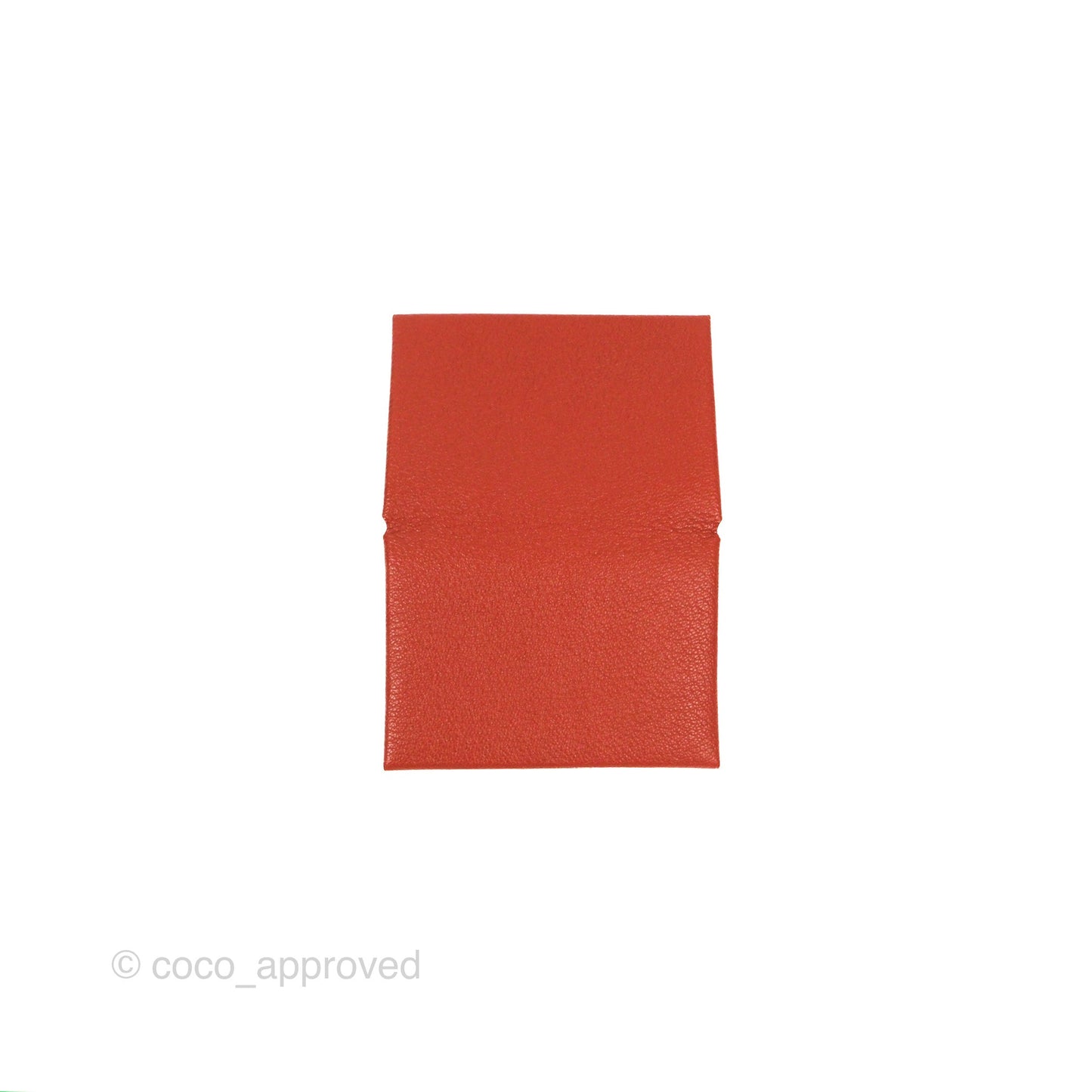 Hermès Calvi Duo Compact Card Holder Cuivre Chevre Mysore