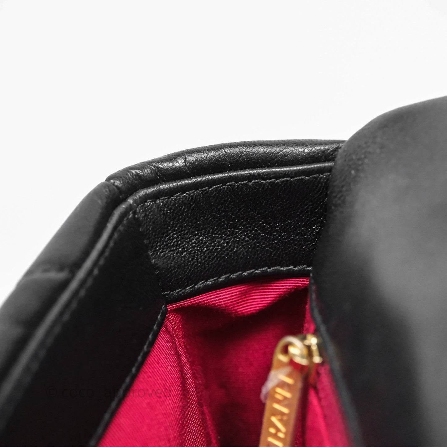 Chanel 19 Small Black Goatskin Mixed Hardware