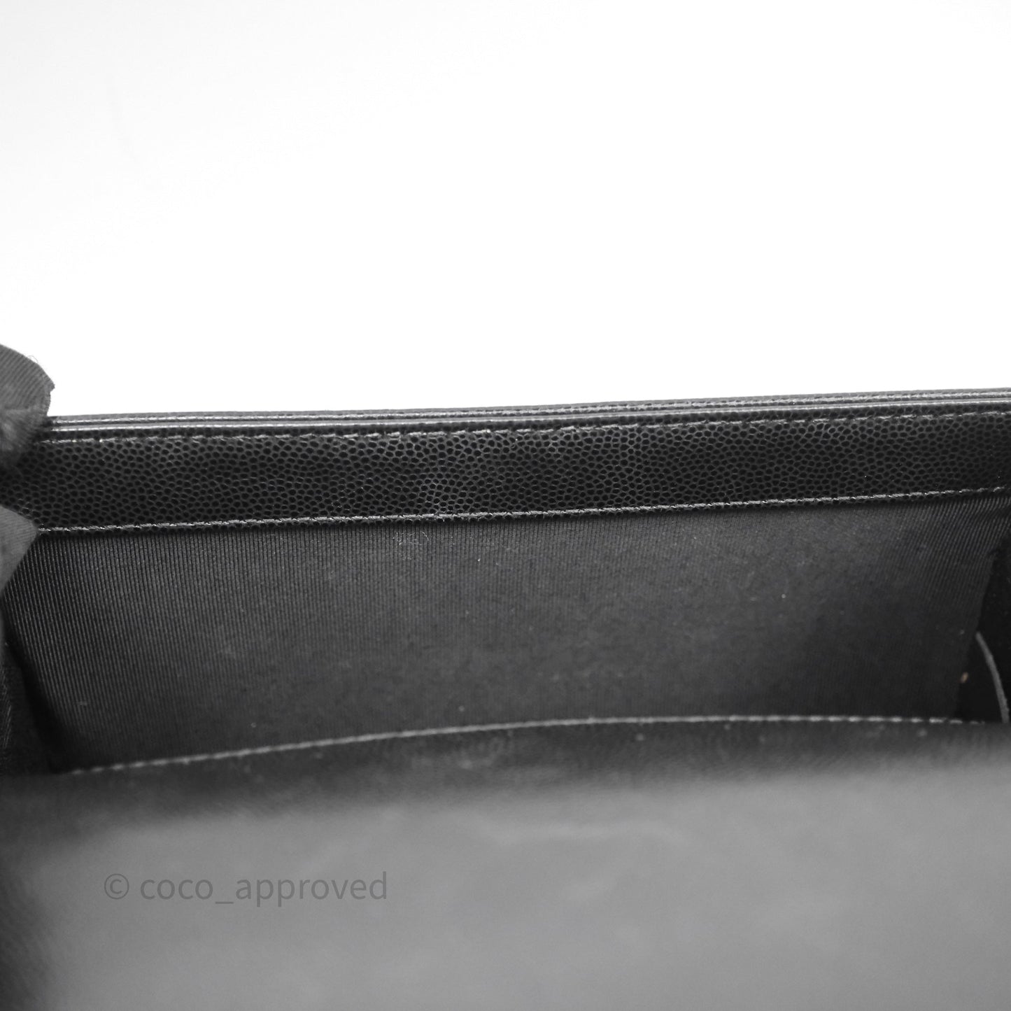 Chanel Small Boy Quilted Black Caviar Ruthenium Hardware