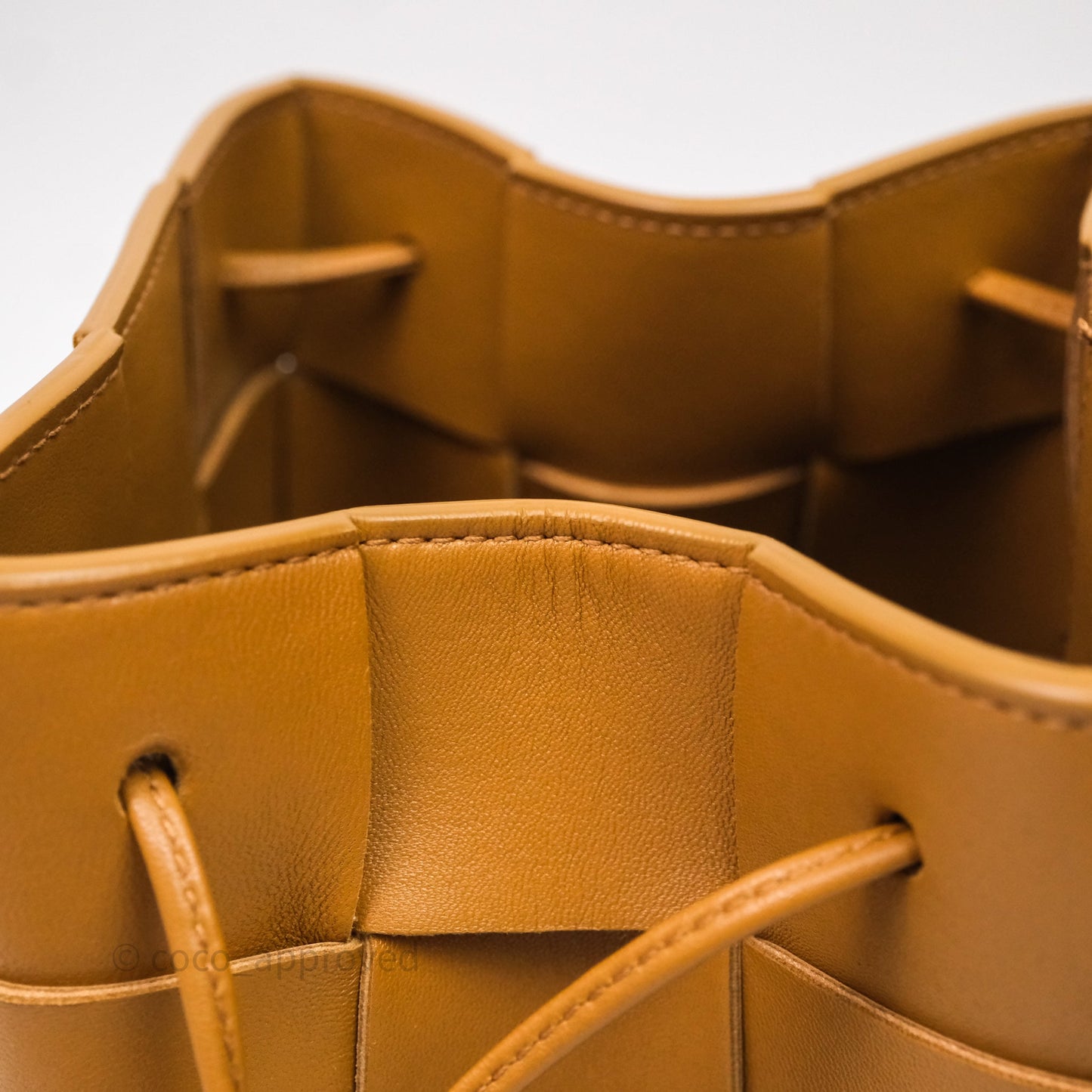 Bottega Veneta Small Cassette Bucket Brown Lambskin Bag