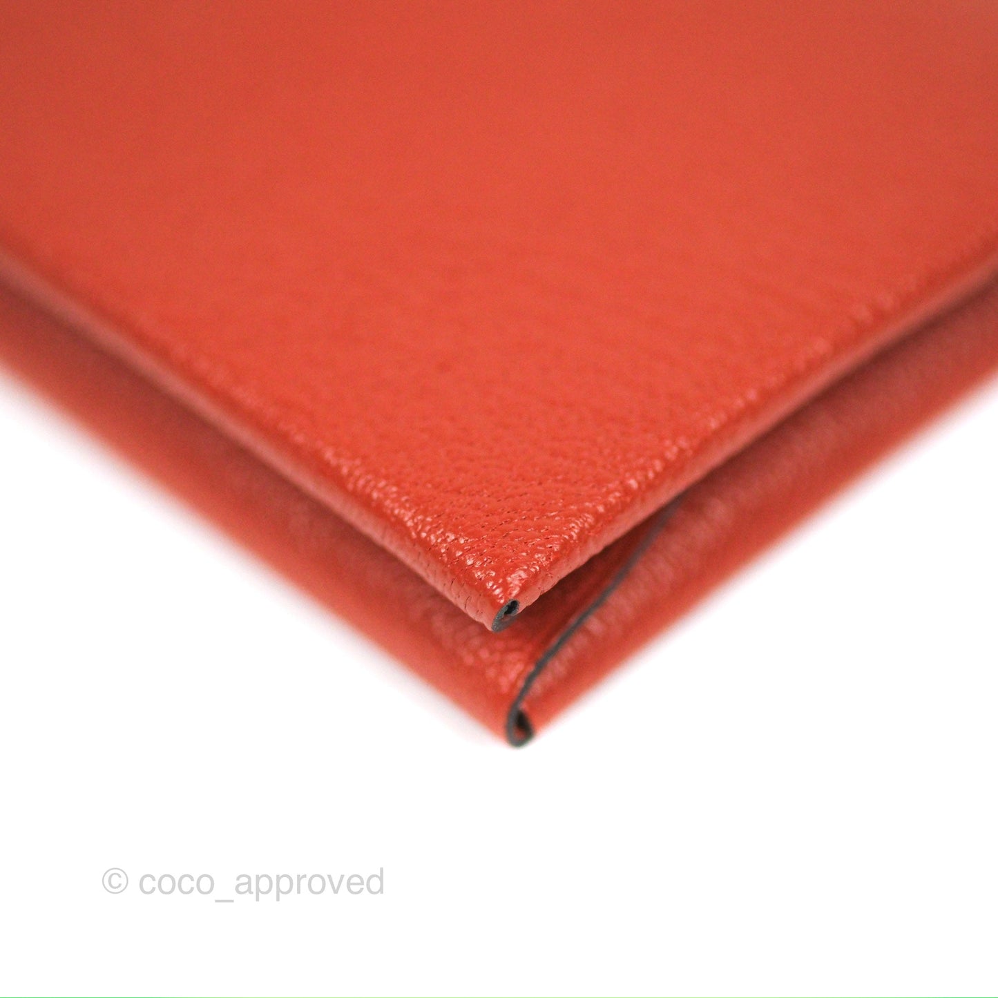 Hermès Calvi Duo Compact Card Holder Cuivre Chevre Mysore