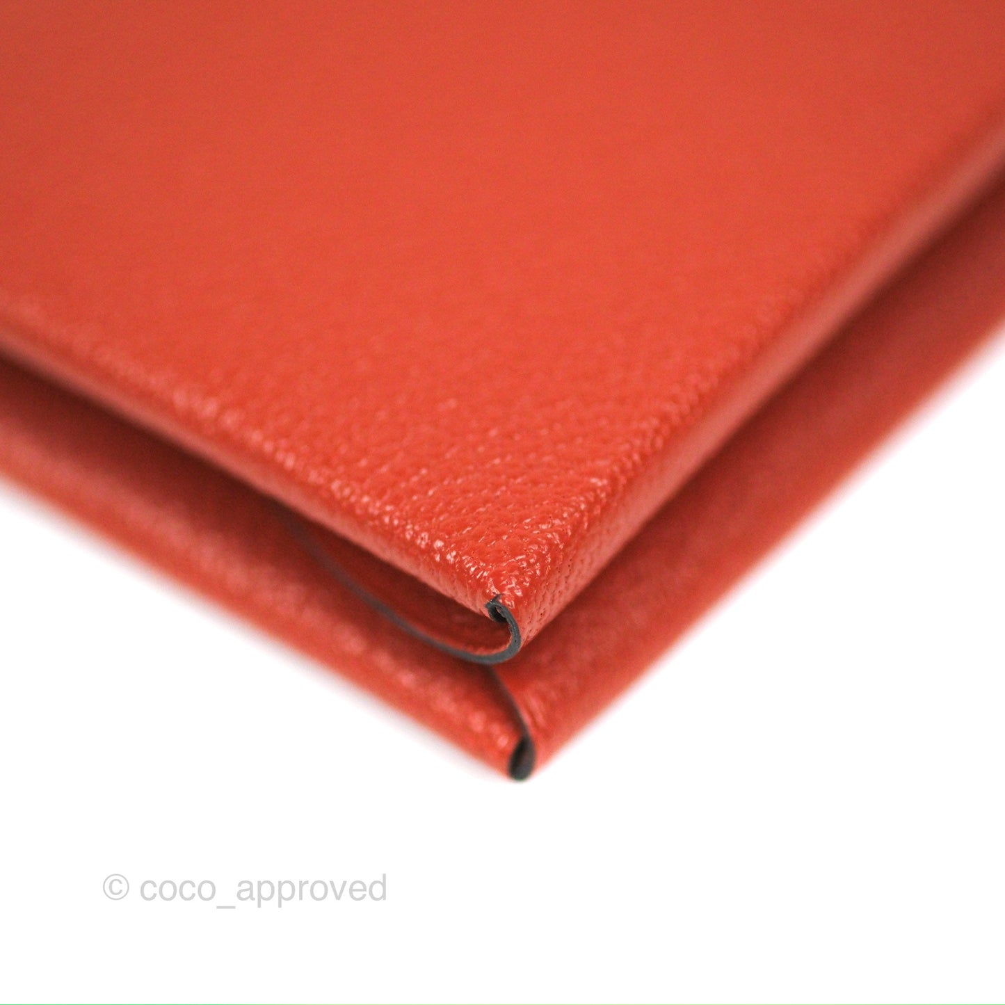 Hermès Calvi Duo Compact Card Holder Cuivre Chevre Mysore