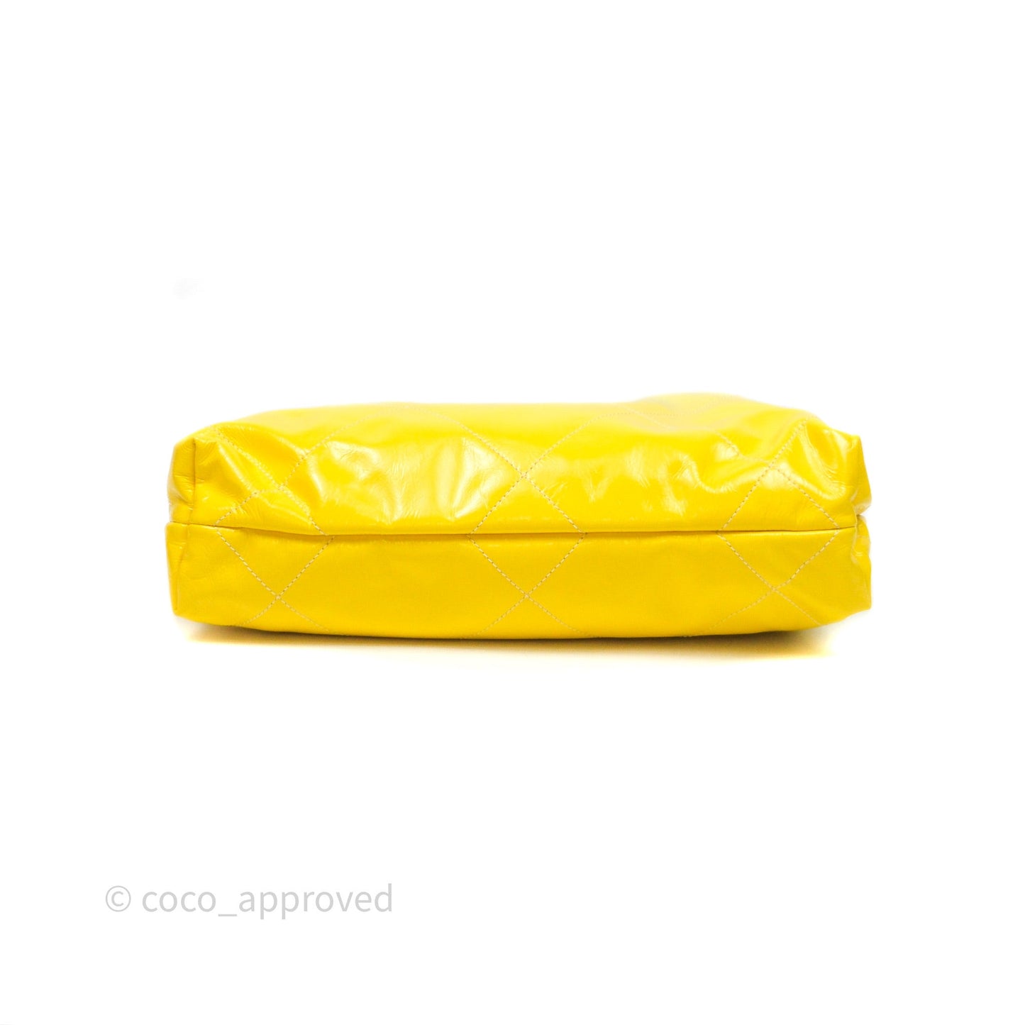 Chanel 22 Small Patent Gradient Calfskin White Yellow
