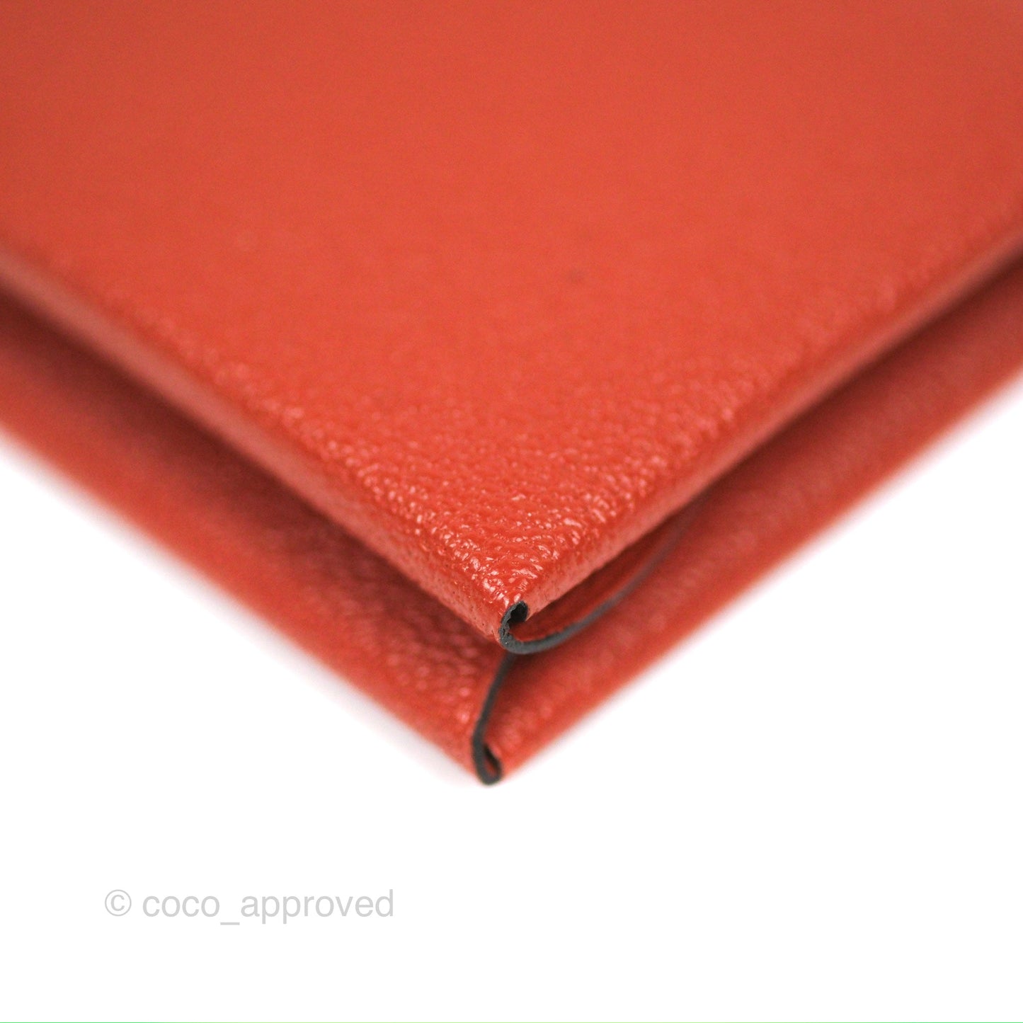 Hermès Calvi Duo Compact Card Holder Cuivre Chevre Mysore
