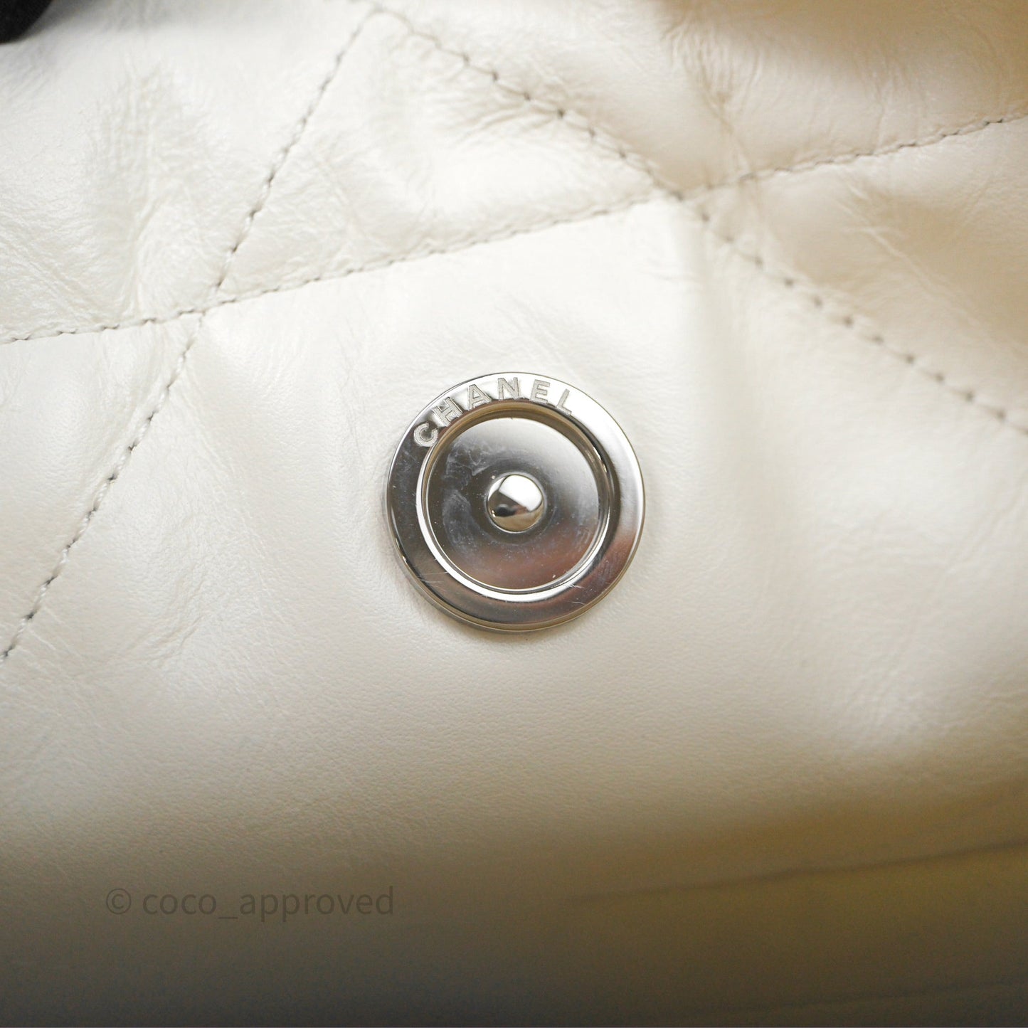 Chanel 22 Small Patent Gradient Calfskin White Yellow