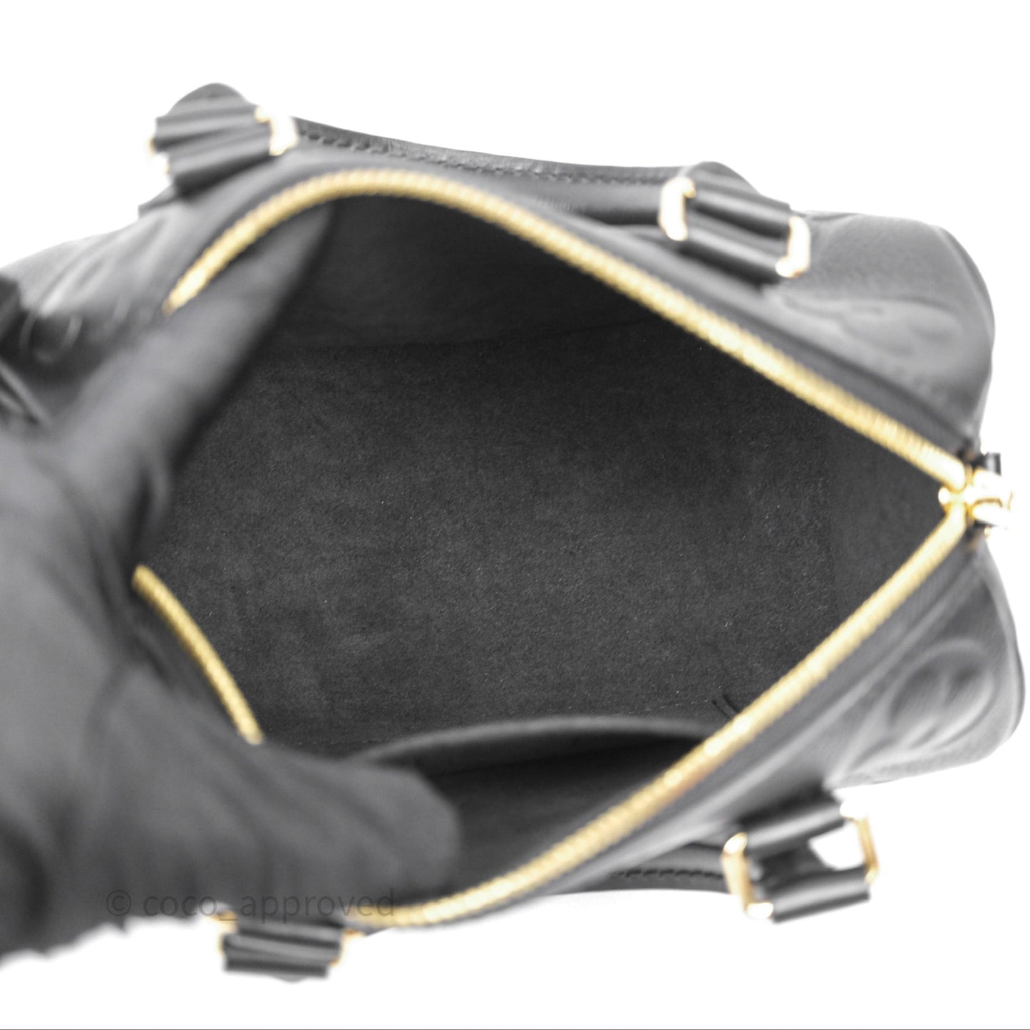 Louis Vuitton Speedy Bandoulière 20 Monogram Empreinte Black
