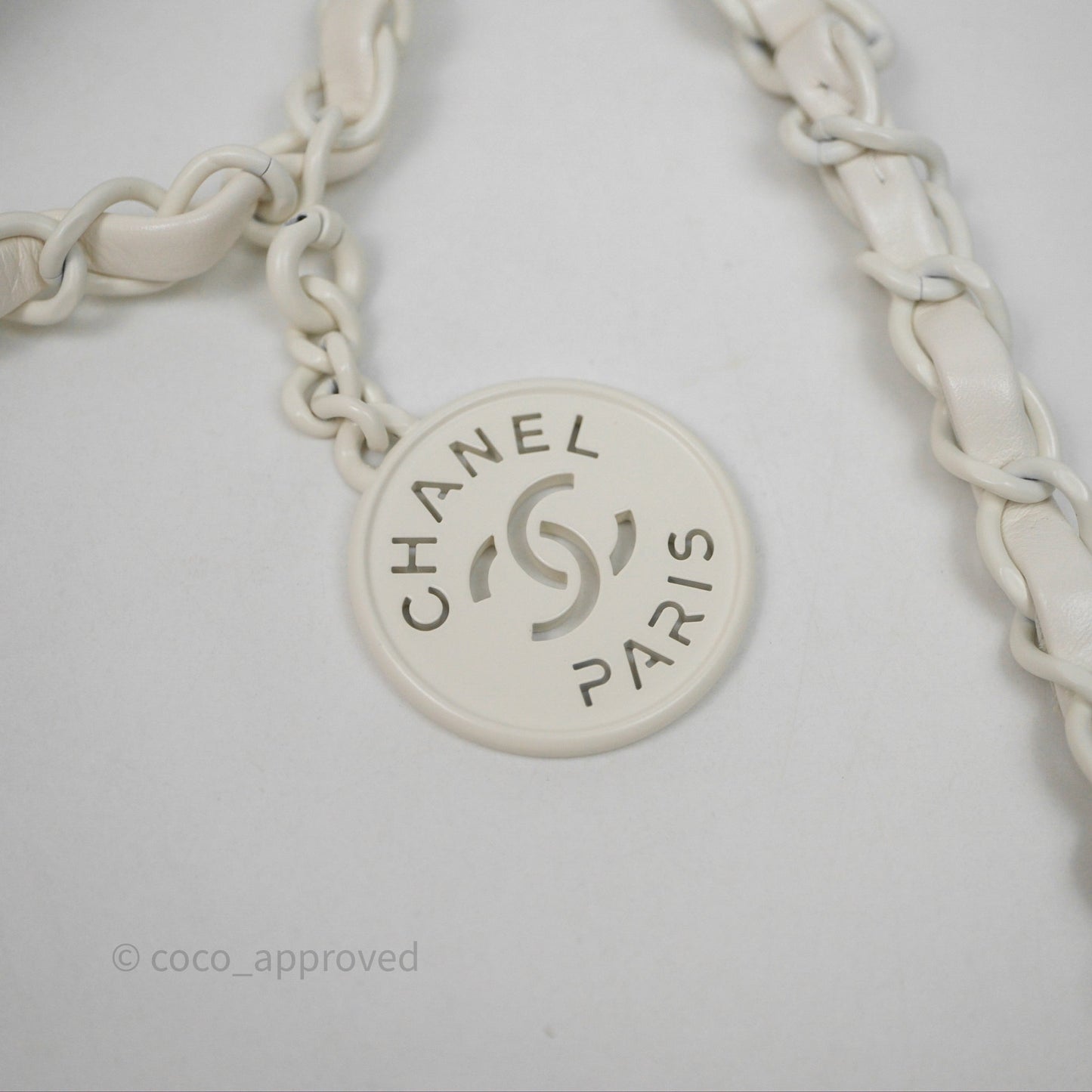 Chanel 22 Small Patent Gradient Calfskin White Yellow