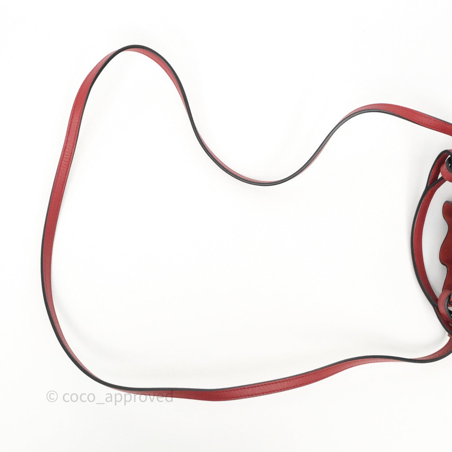 Loewe Nano Balloon Bucket Bag Deep Red Calfskin