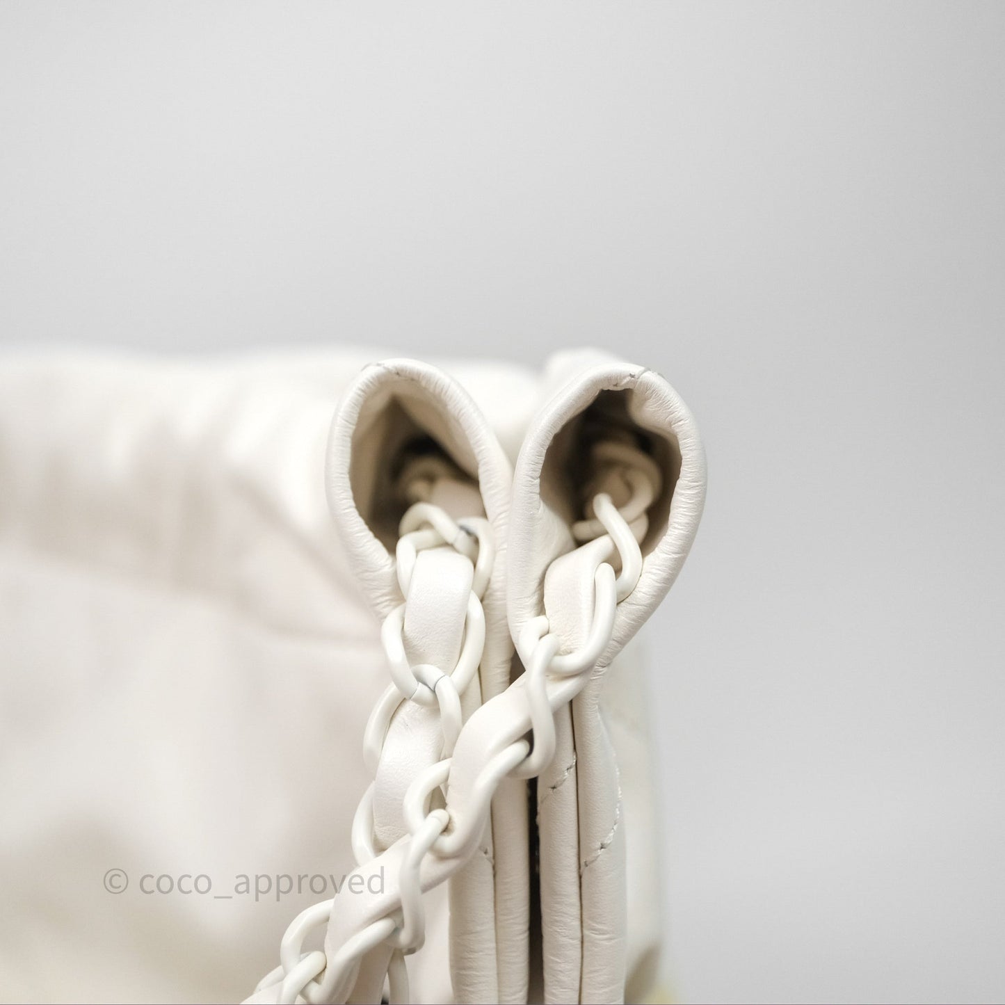 Chanel 22 Small Patent Gradient Calfskin White Yellow