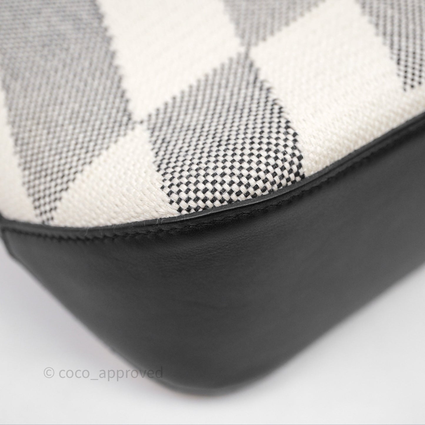 Hermès Cabas H En Biais 27 Noir 89 Swift/Canvas
