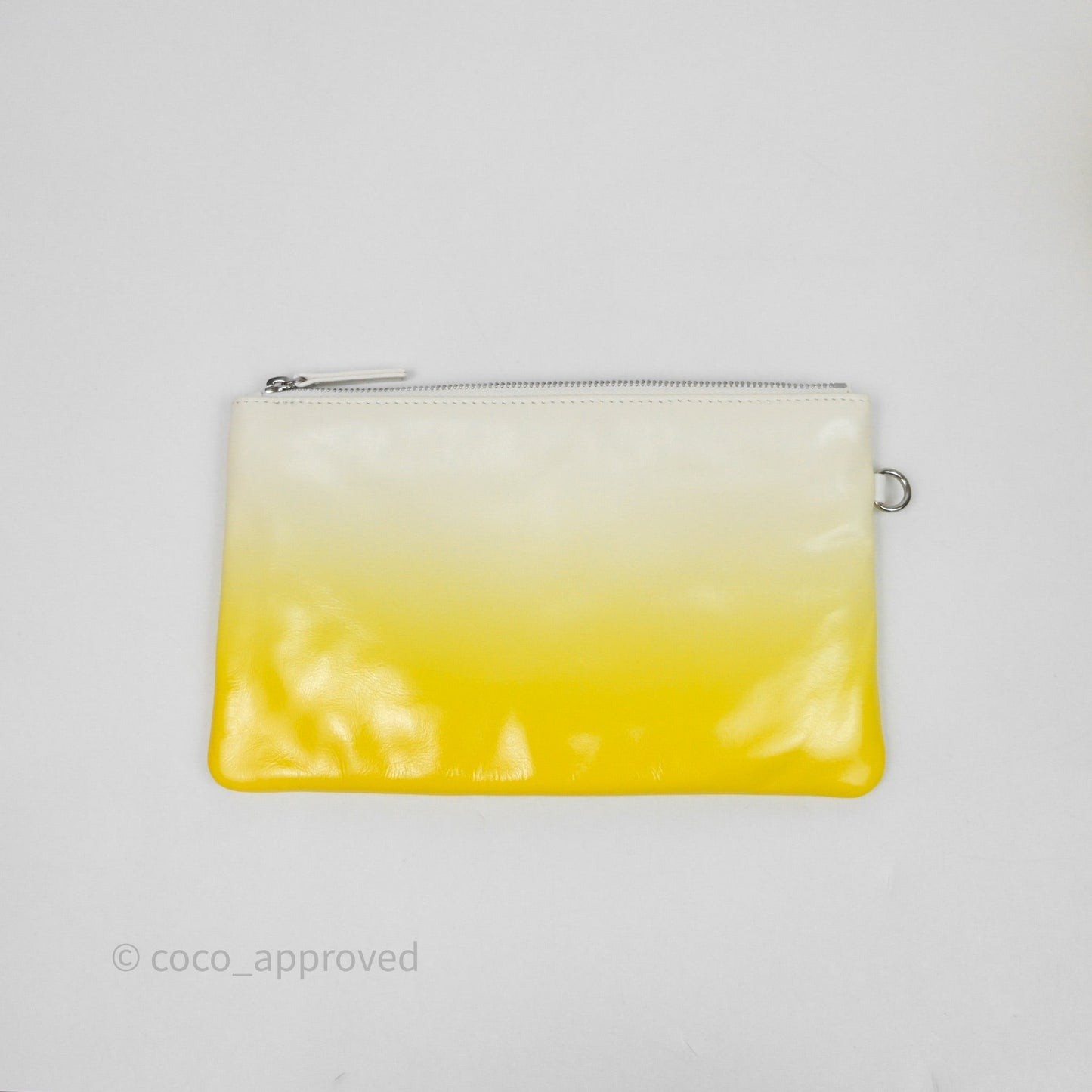Chanel 22 Small Patent Gradient Calfskin White Yellow