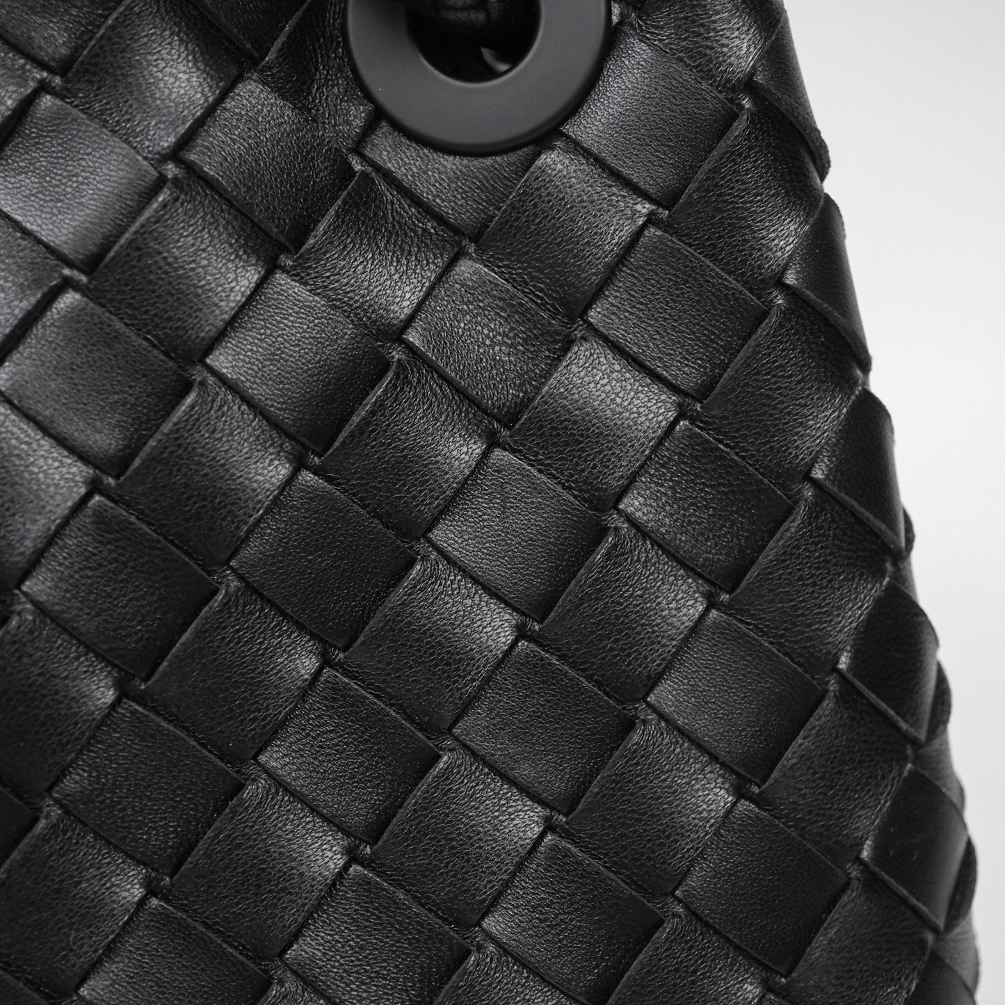 Bottega Veneta Small Andiamo Intrecciato Black Bag Lambskin