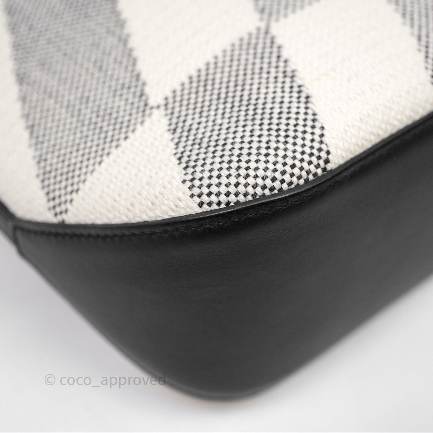 Hermès Cabas H En Biais 27 Noir 89 Swift/Canvas