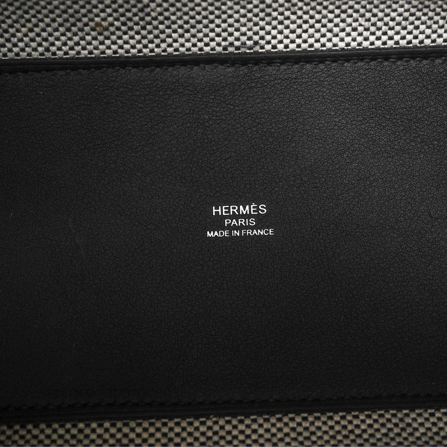 Hermès Cabas H En Biais 27 Noir 89 Swift/Canvas