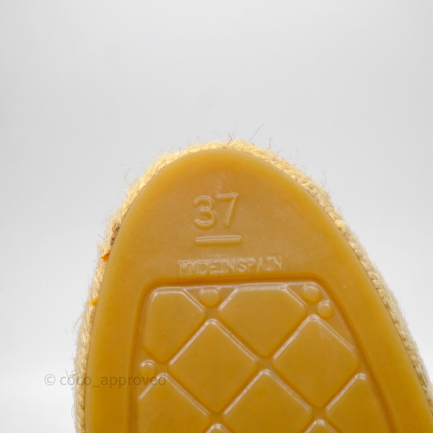 Chanel Espadrilles Beige Ivory White Size 37