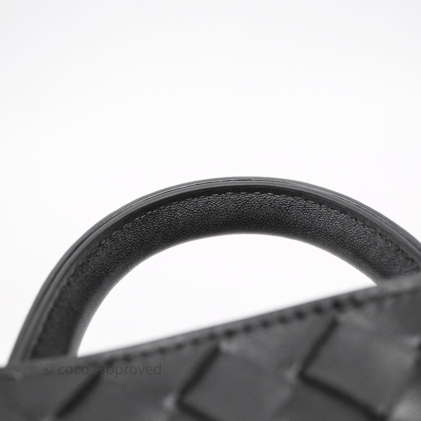 Bottega Veneta Small Andiamo Intrecciato Black Bag Lambskin