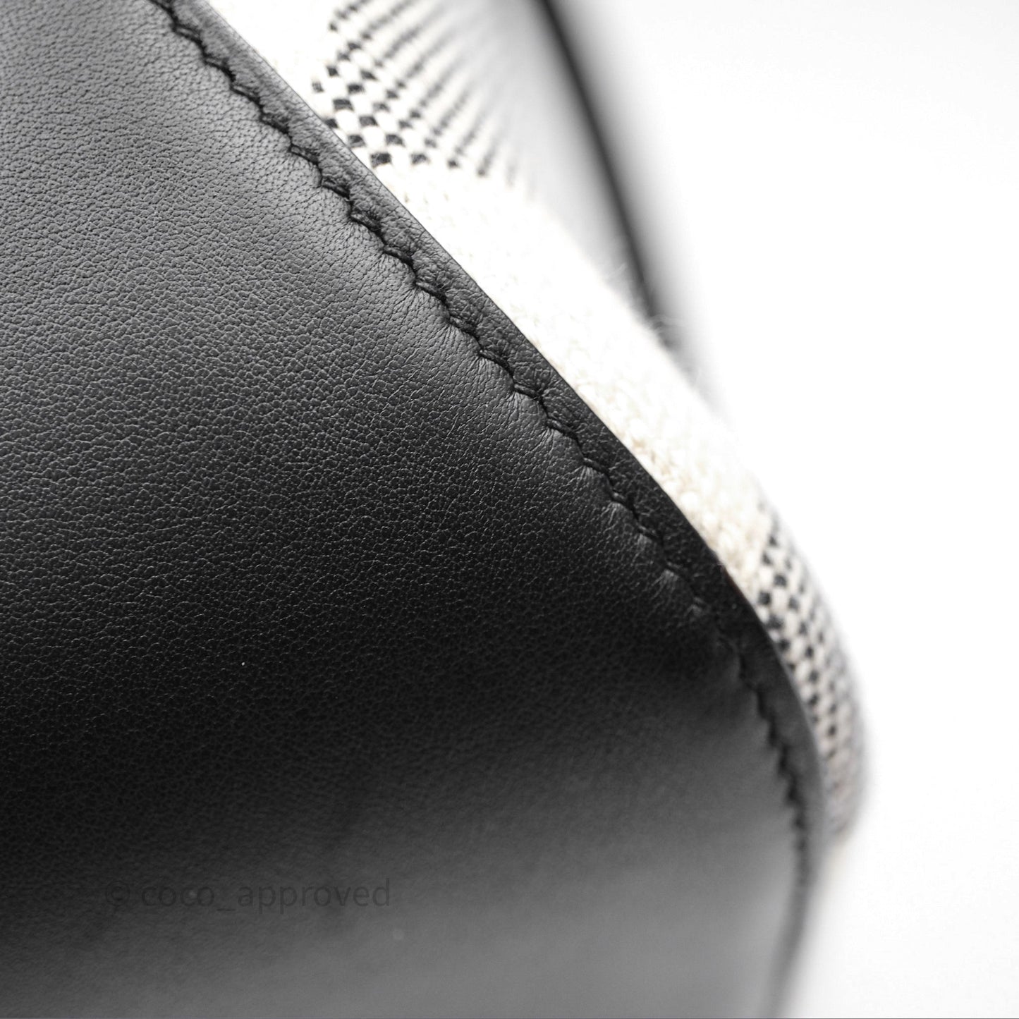 Hermès Cabas H En Biais 27 Noir 89 Swift/Canvas