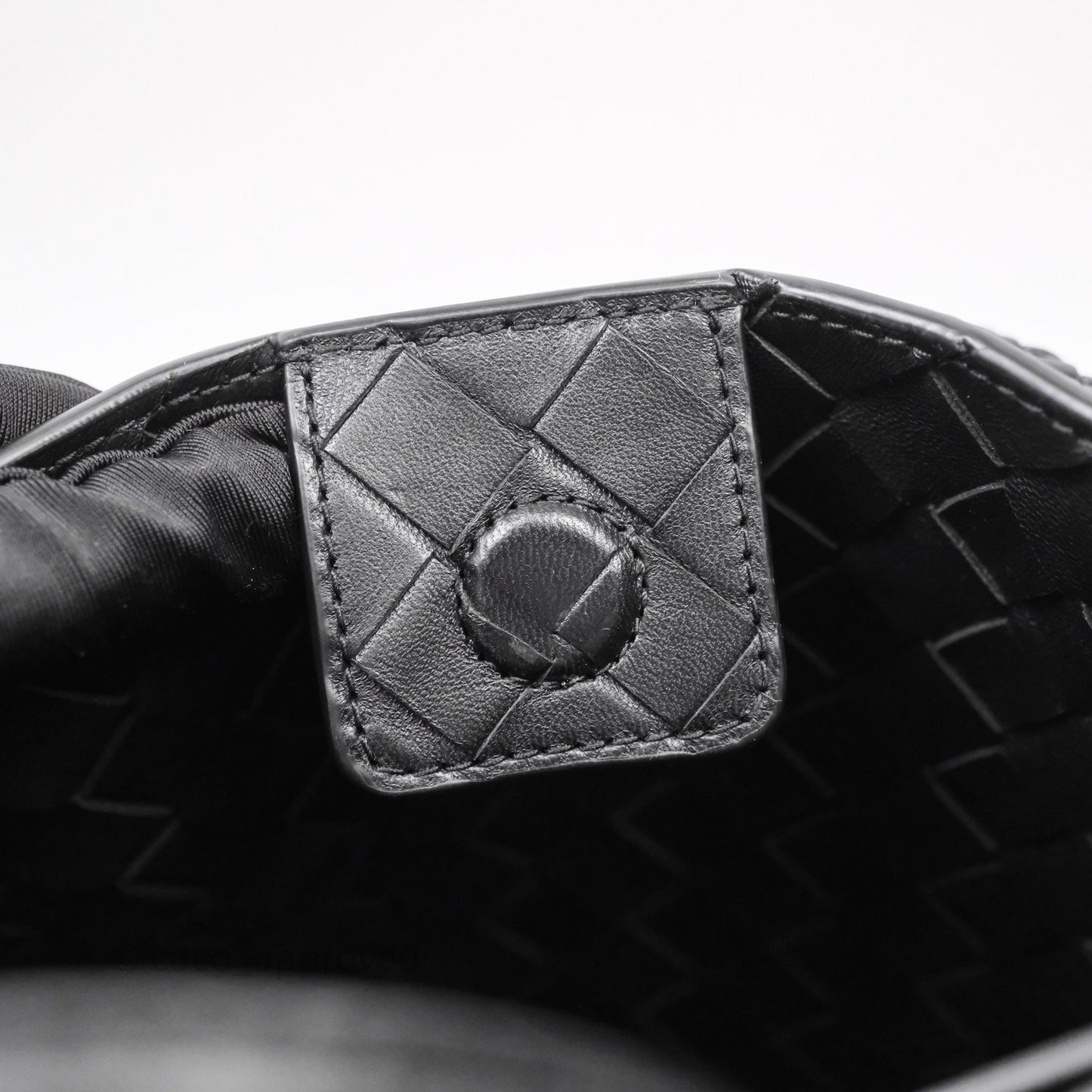 Bottega Veneta Small Andiamo Intrecciato Black Bag Lambskin