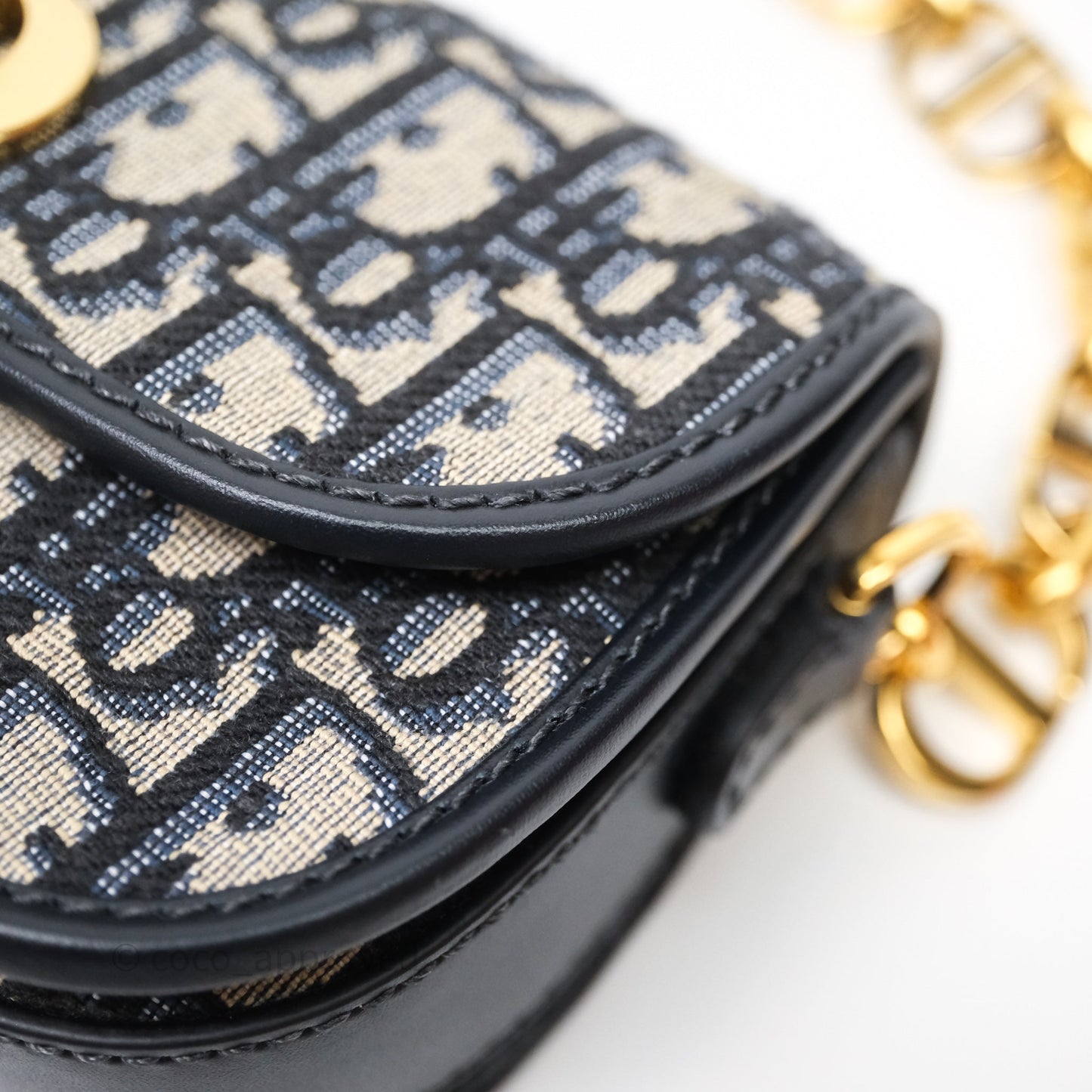 Christian Dior 30 Montaigne Avenue Bag Blue Dior Oblique Jacquard