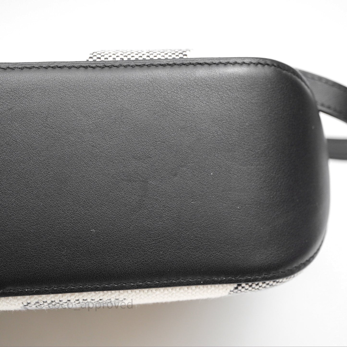 Hermès Cabas H En Biais 27 Noir 89 Swift/Canvas