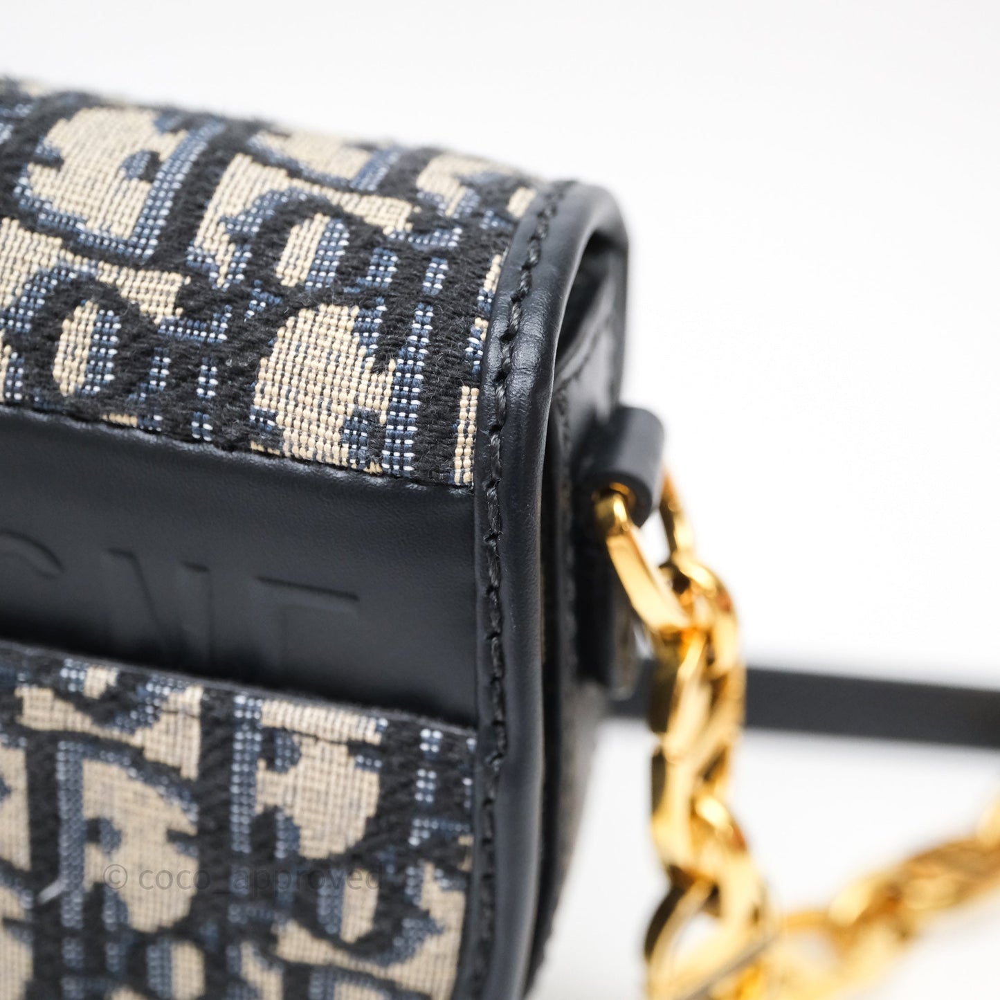 Christian Dior 30 Montaigne Avenue Bag Blue Dior Oblique Jacquard