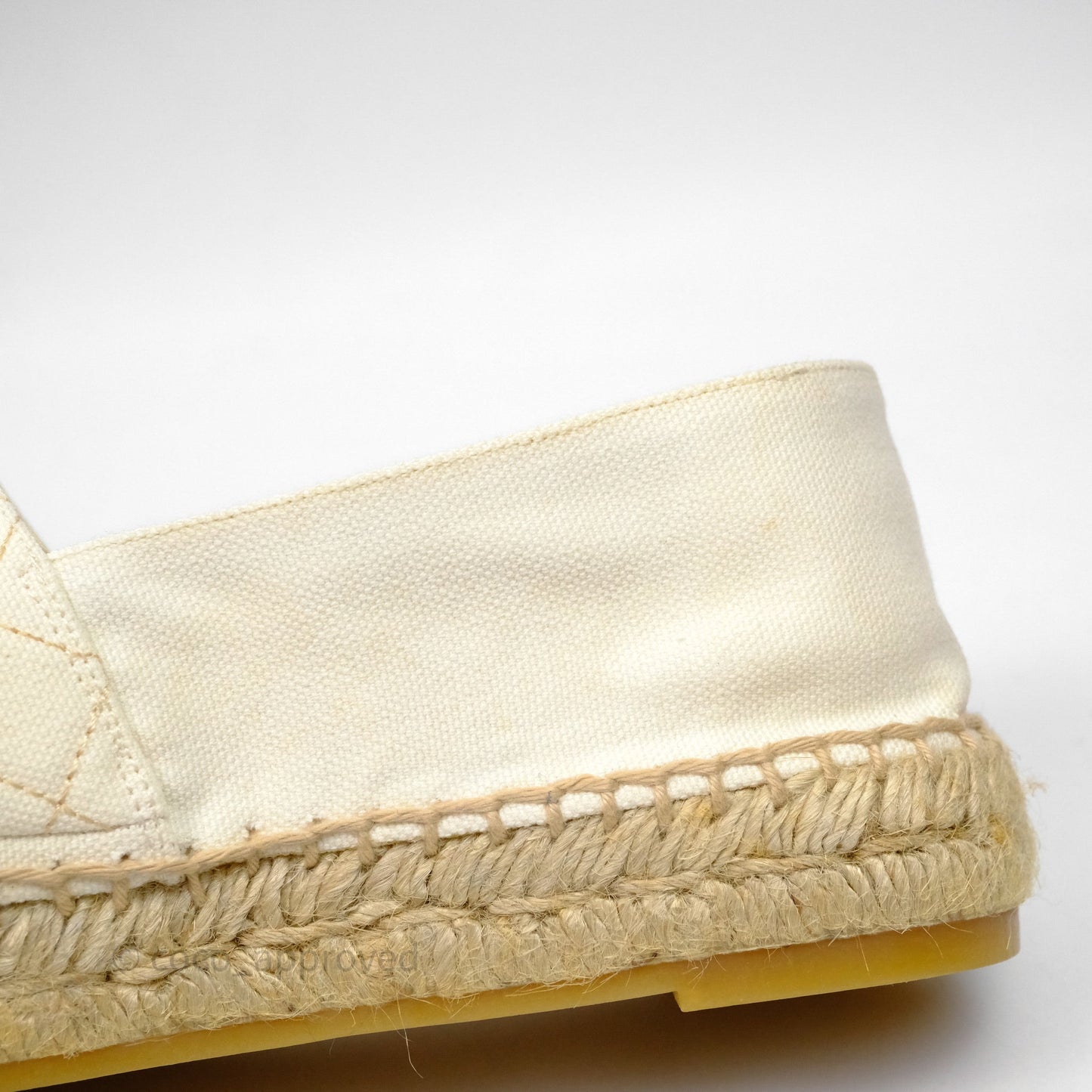 Chanel Espadrilles Beige Ivory White Size 37