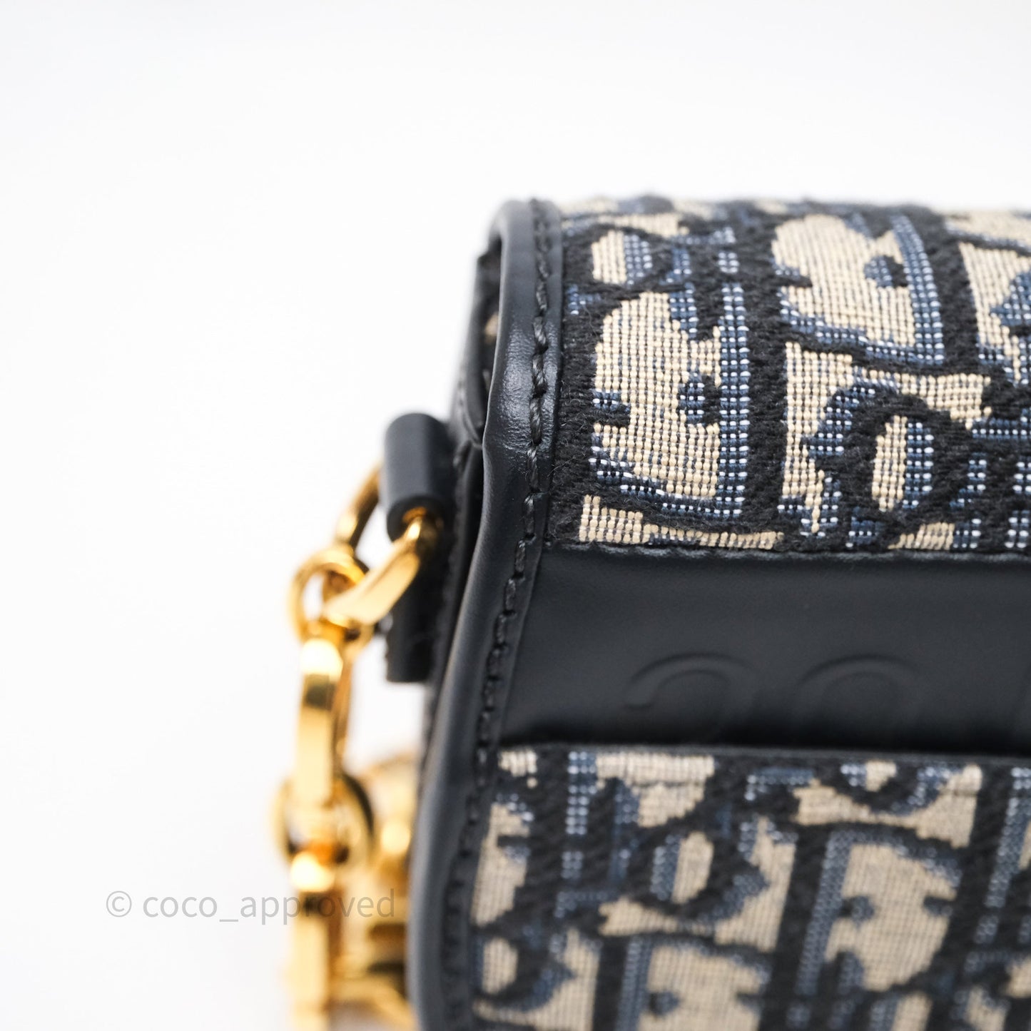 Christian Dior 30 Montaigne Avenue Bag Blue Dior Oblique Jacquard