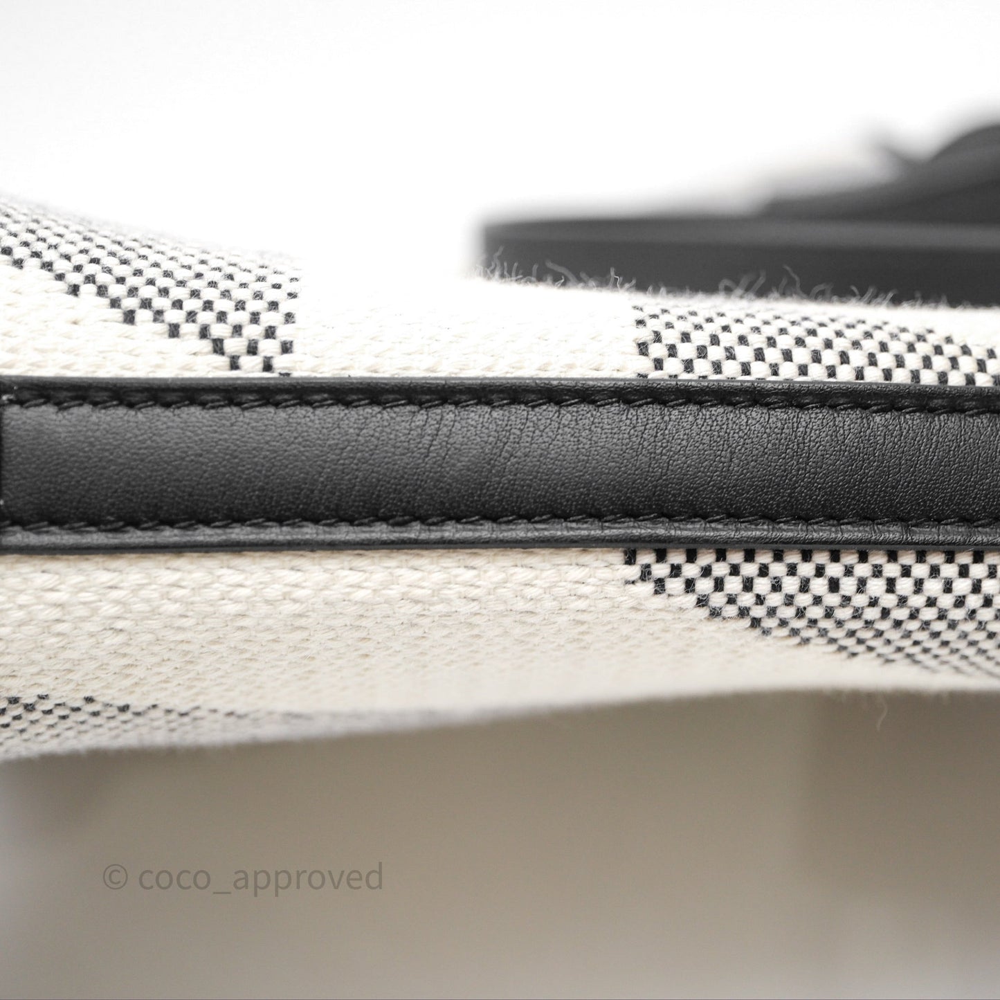 Hermès Cabas H En Biais 27 Noir 89 Swift/Canvas