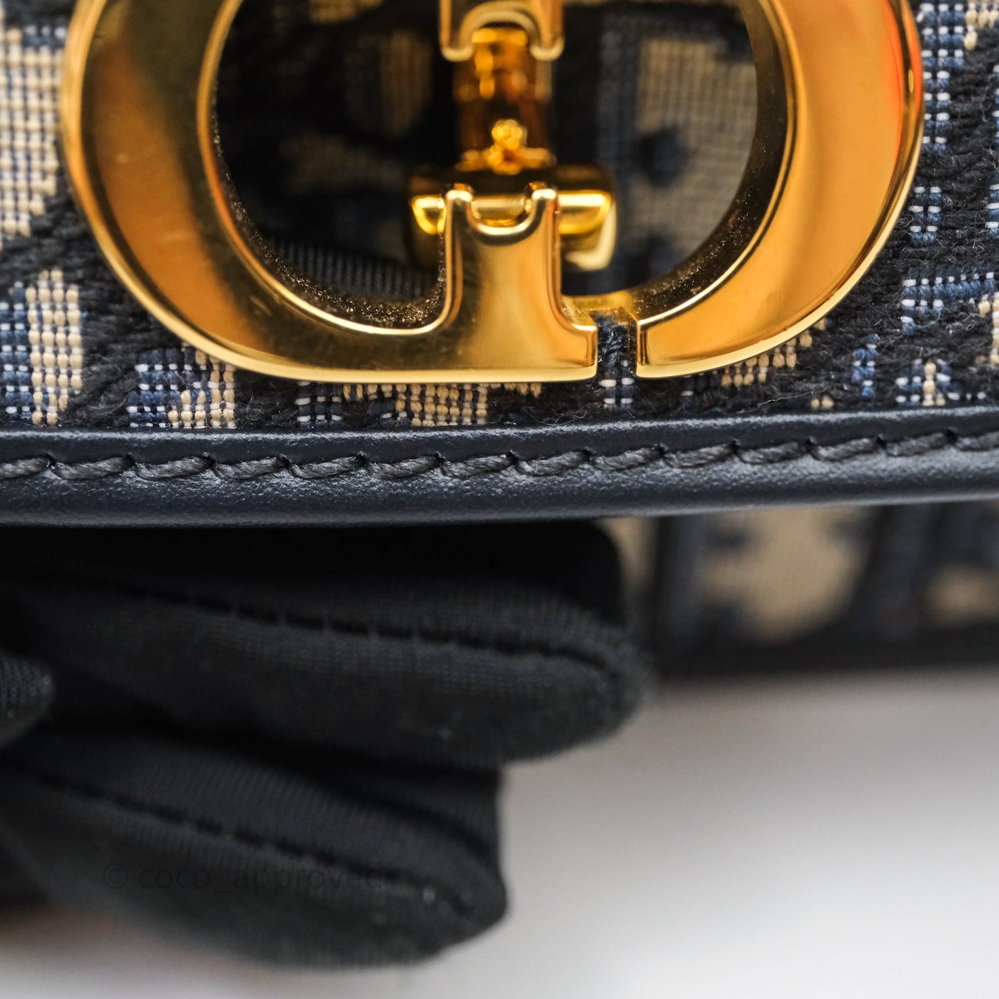 Christian Dior 30 Montaigne Avenue Bag Blue Dior Oblique Jacquard