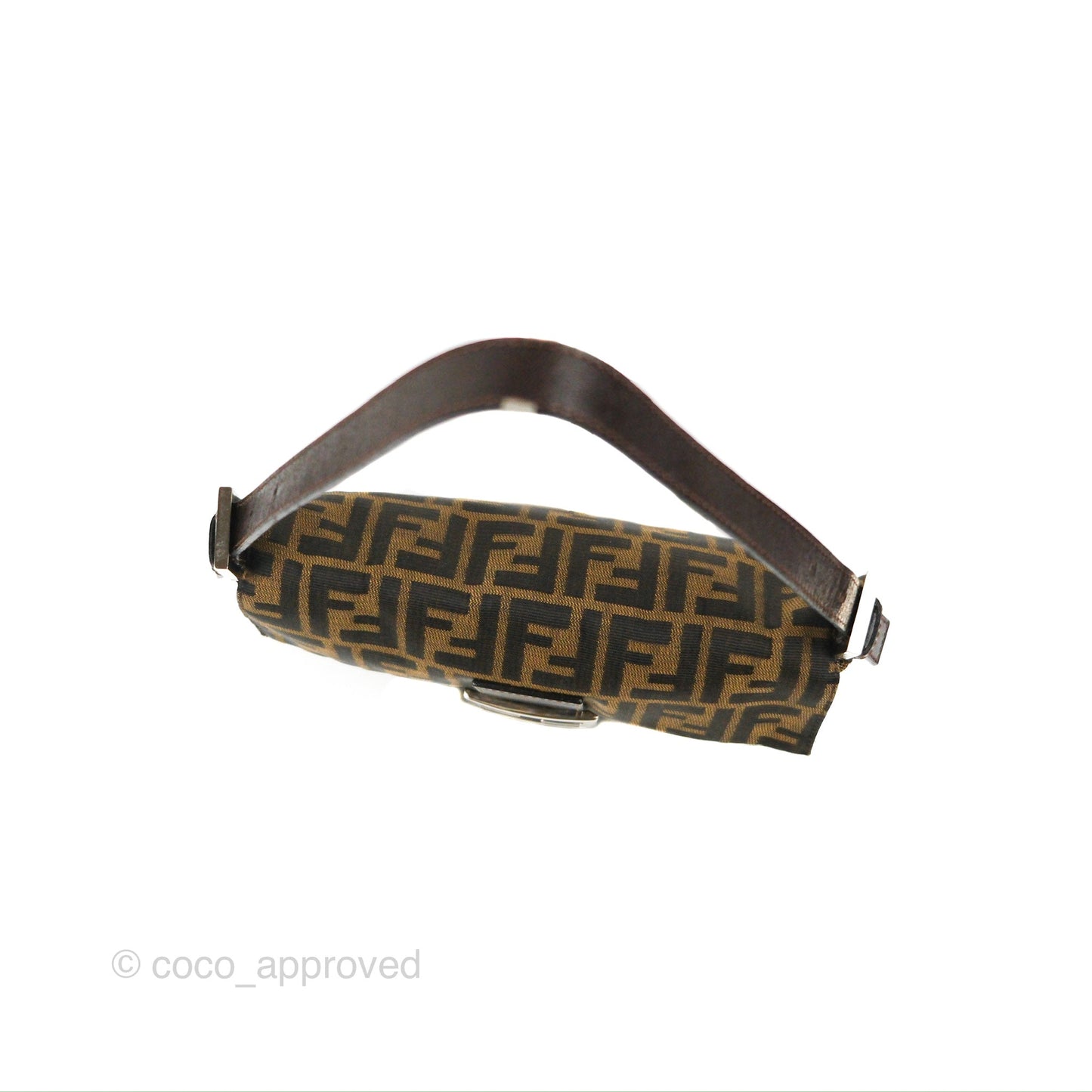 Fendi Vintage Baguette Shoulder Bag Zucca Canvas