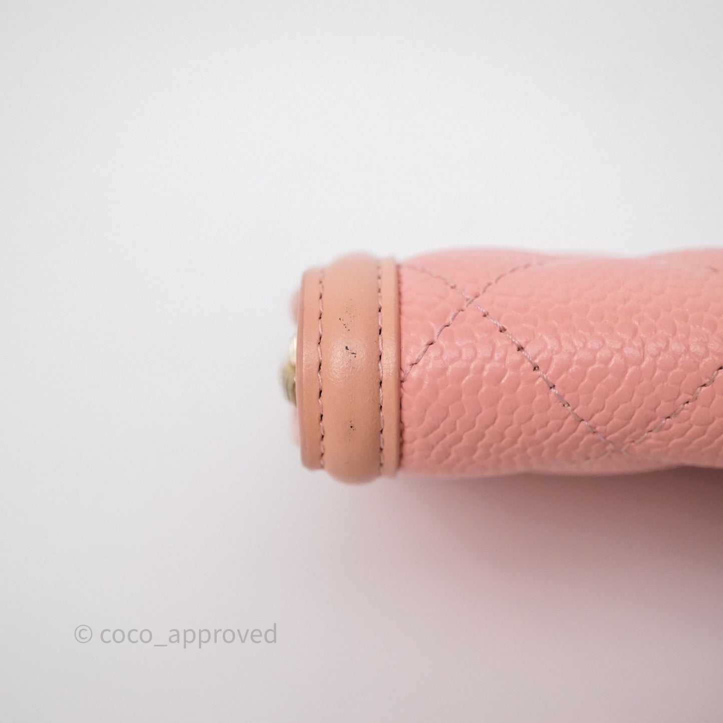 Chanel CC Filigree Zipped Long Wallet Pink Caviar Gold Hardware