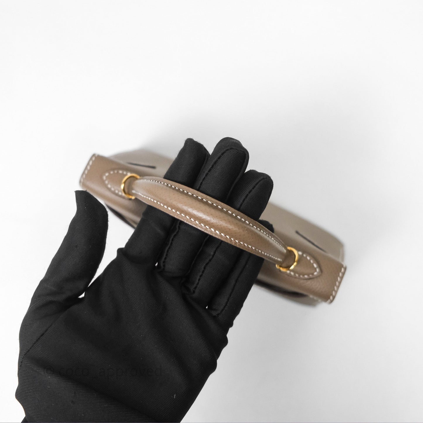 Hermès Mini Kelly II Etoupe Epsom Gold Hardware