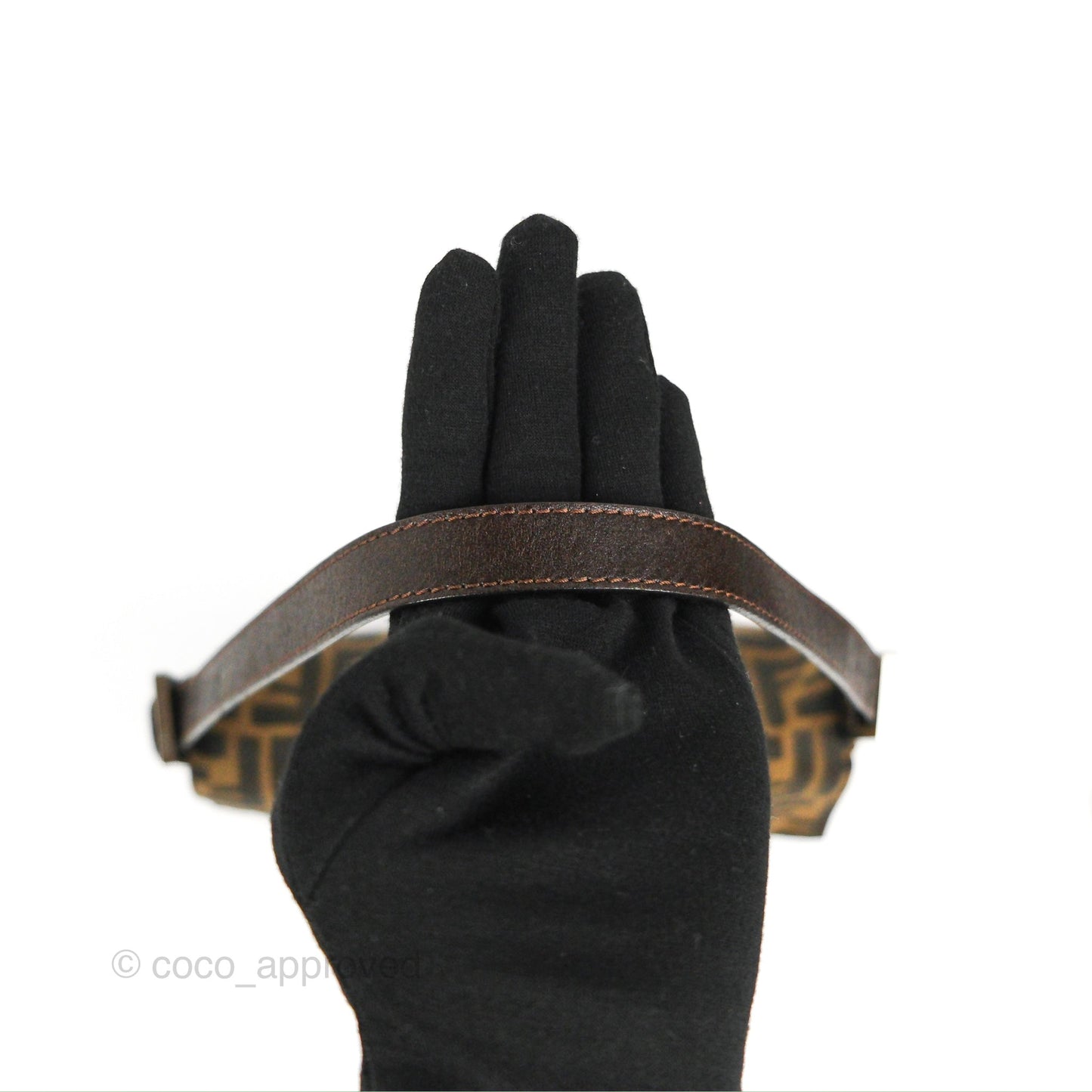 Fendi Vintage Baguette Shoulder Bag Zucca Canvas