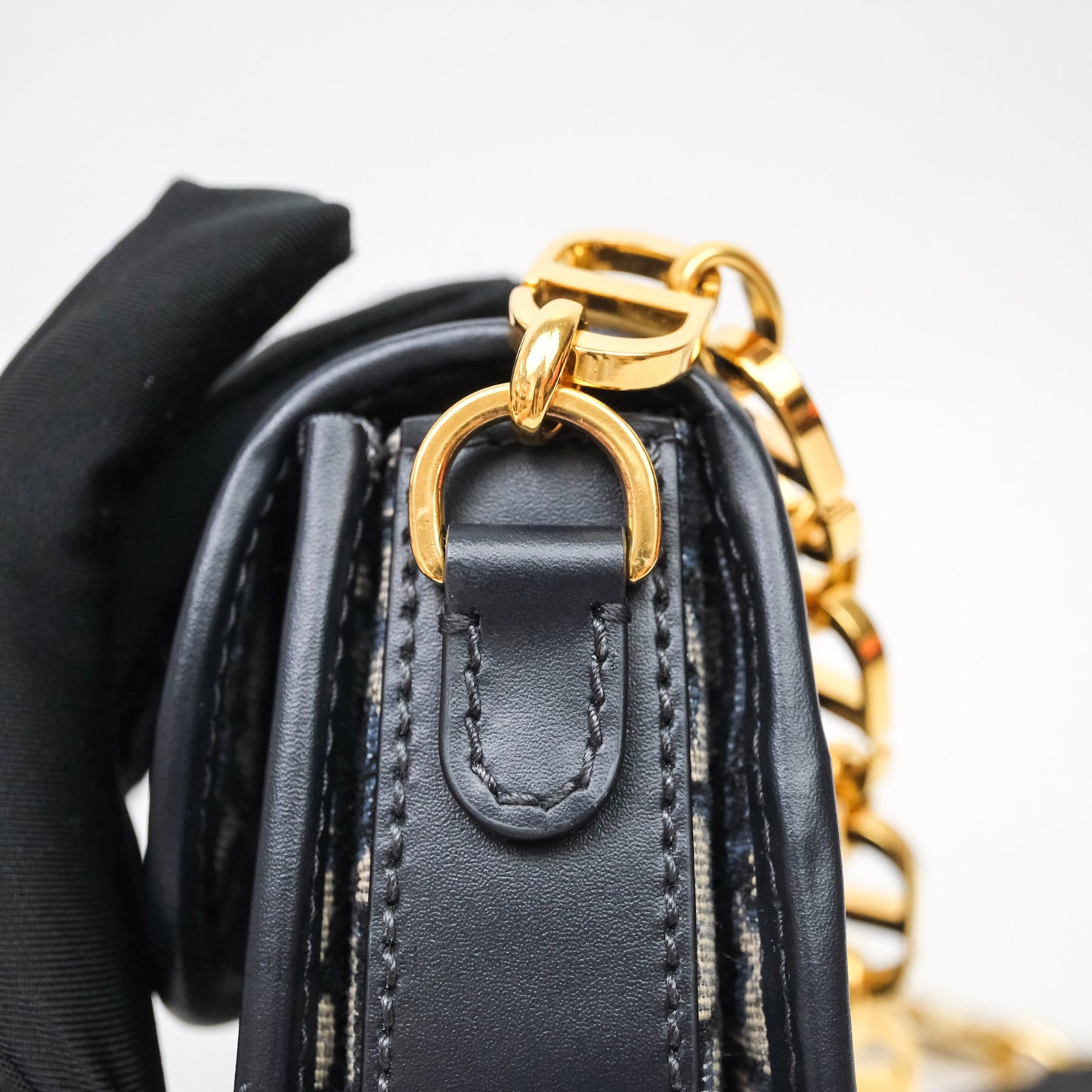 Christian Dior 30 Montaigne Avenue Bag Blue Dior Oblique Jacquard