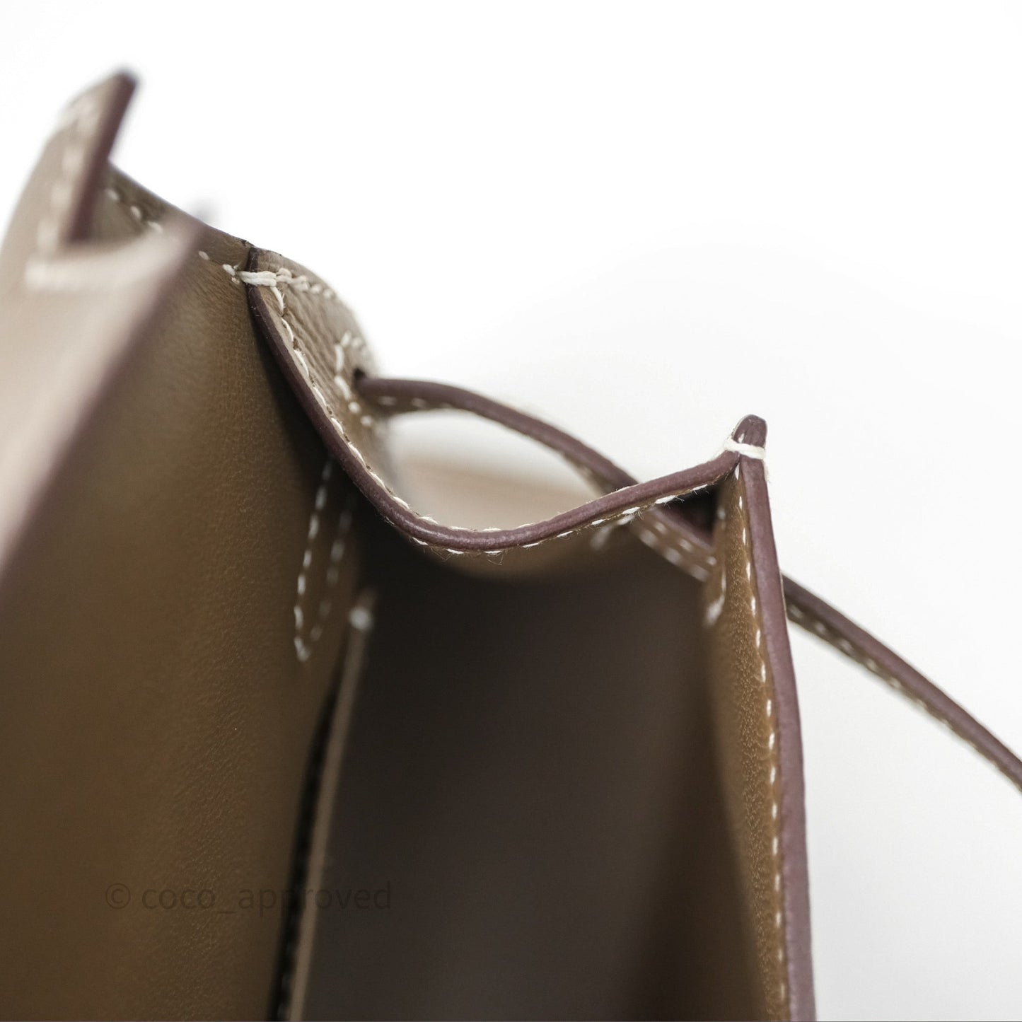 Hermès Mini Kelly II Etoupe Epsom Gold Hardware
