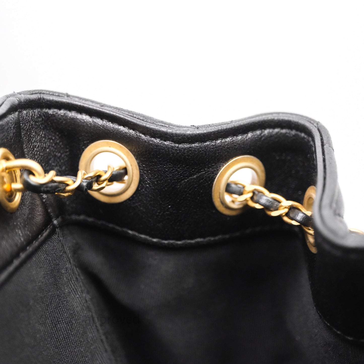 Chanel Backpack Black Calfskin Aged Gold Hardware