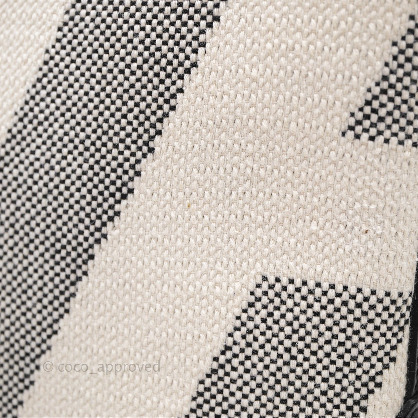 Hermès Cabas H En Biais 27 Noir 89 Swift/Canvas