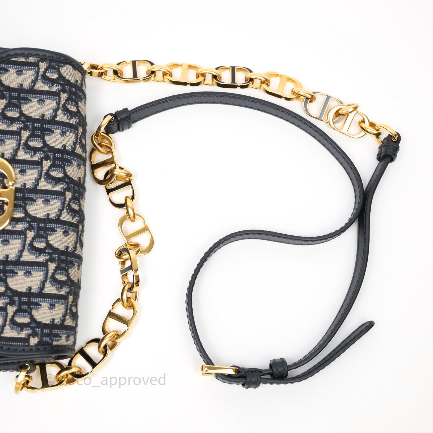 Christian Dior 30 Montaigne Avenue Bag Blue Dior Oblique Jacquard