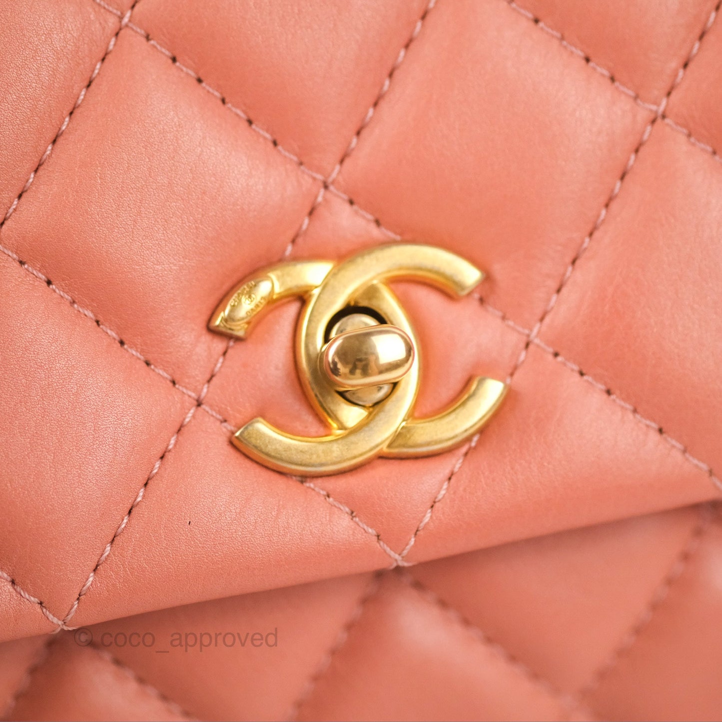 Chanel Day Trip Quilted Small Pink Lambskin Aged Gold Hardware