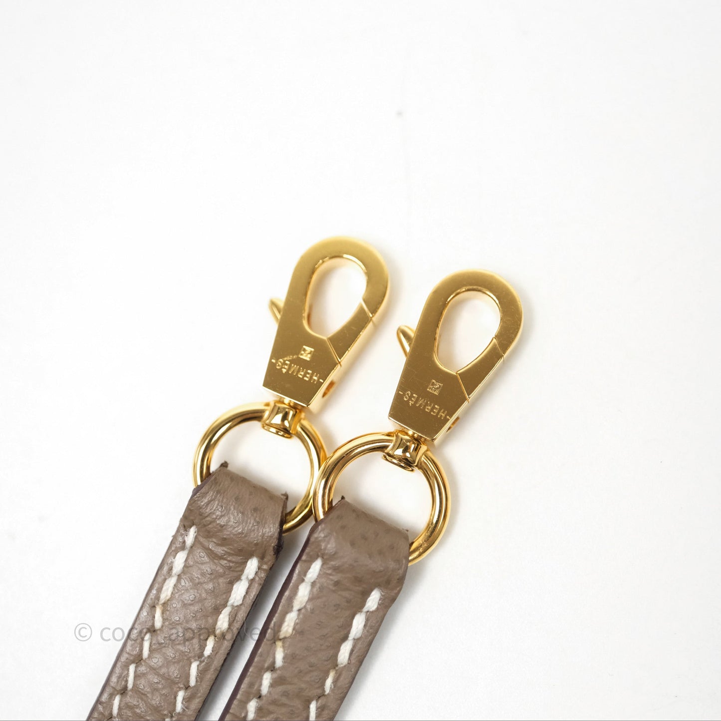 Hermès Mini Kelly II Etoupe Epsom Gold Hardware