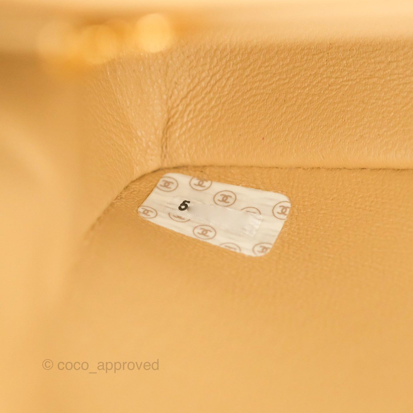 Chanel Vintage Mini Square Beige Lambskin 24K Gold Hardware