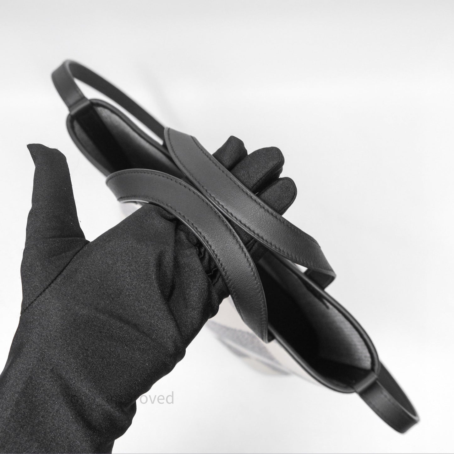 Hermès Cabas H En Biais 27 Noir 89 Swift/Canvas