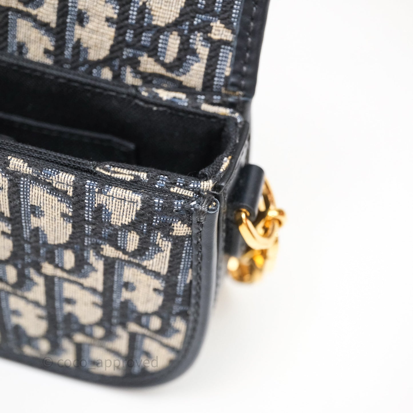 Christian Dior 30 Montaigne Avenue Bag Blue Dior Oblique Jacquard