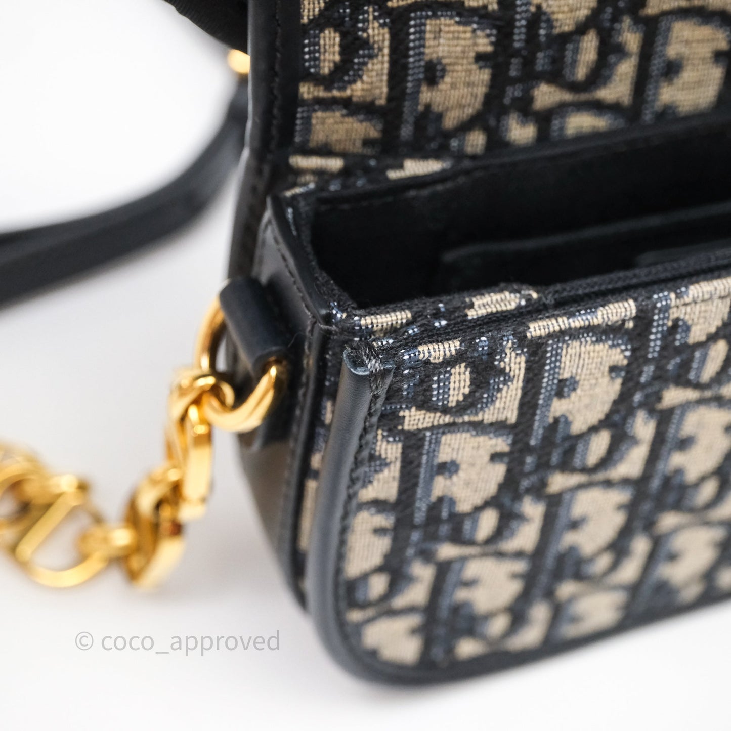 Christian Dior 30 Montaigne Avenue Bag Blue Dior Oblique Jacquard