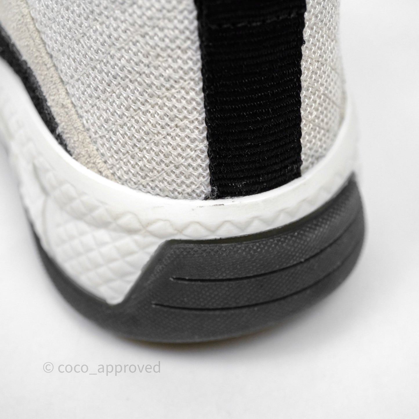Chanel White/Black Sneakers Size 37