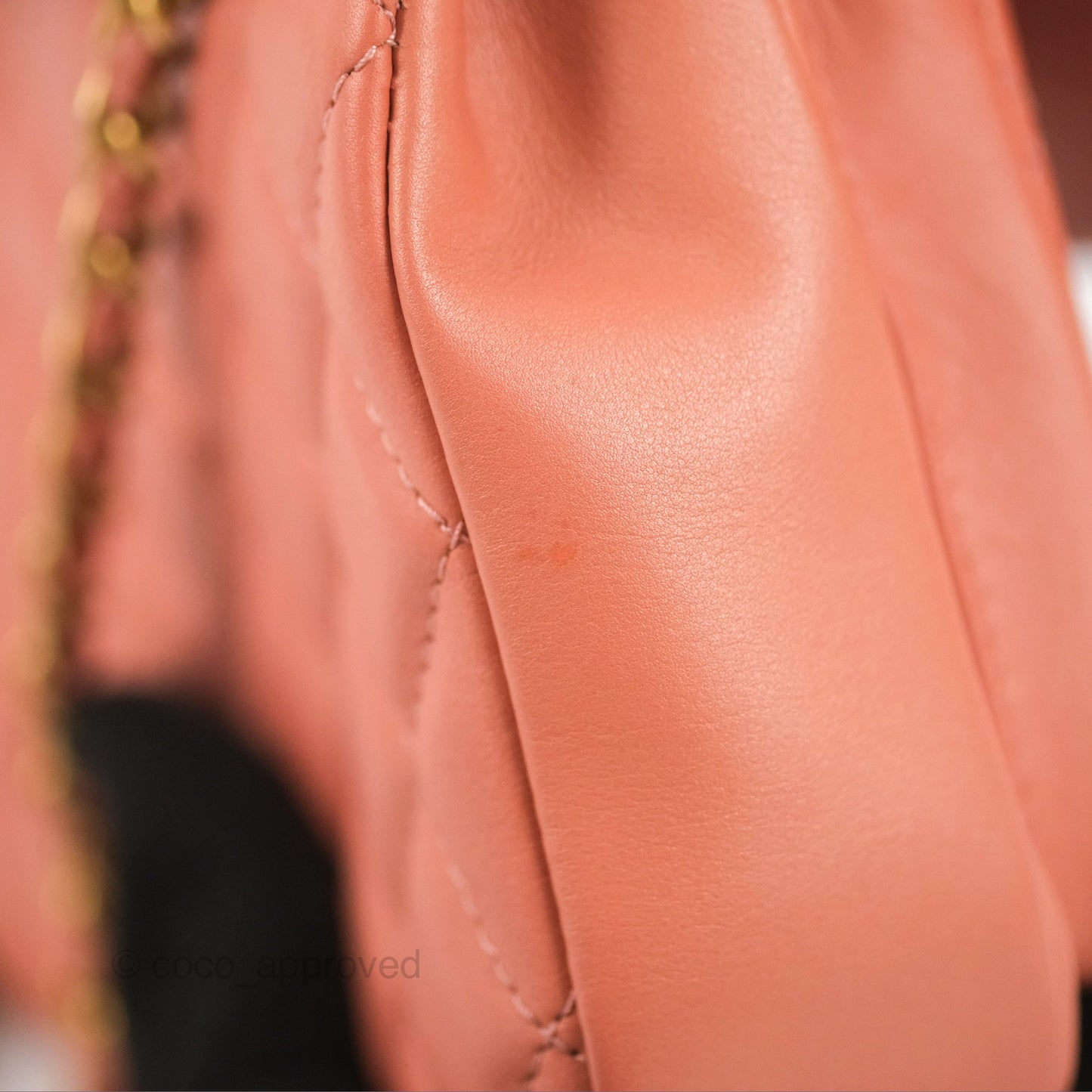 Chanel Day Trip Quilted Small Pink Lambskin Aged Gold Hardware